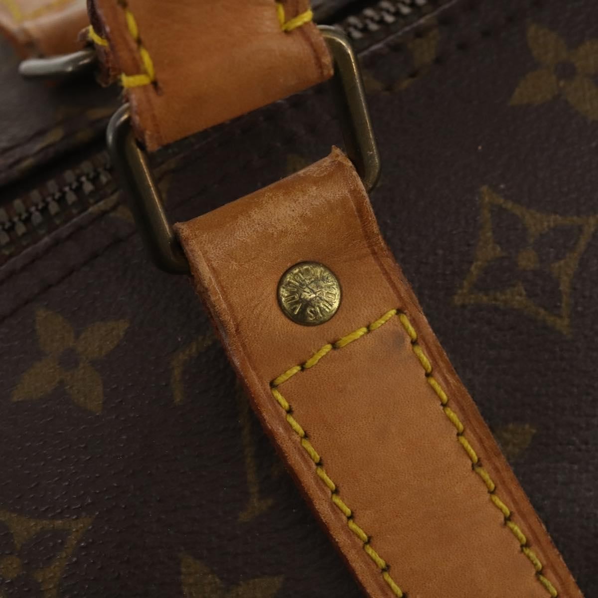 Louis Vuitton Keepall Bag Monogram Canvas Brown Canvas Travel Bag Bag (Pre-Owned)