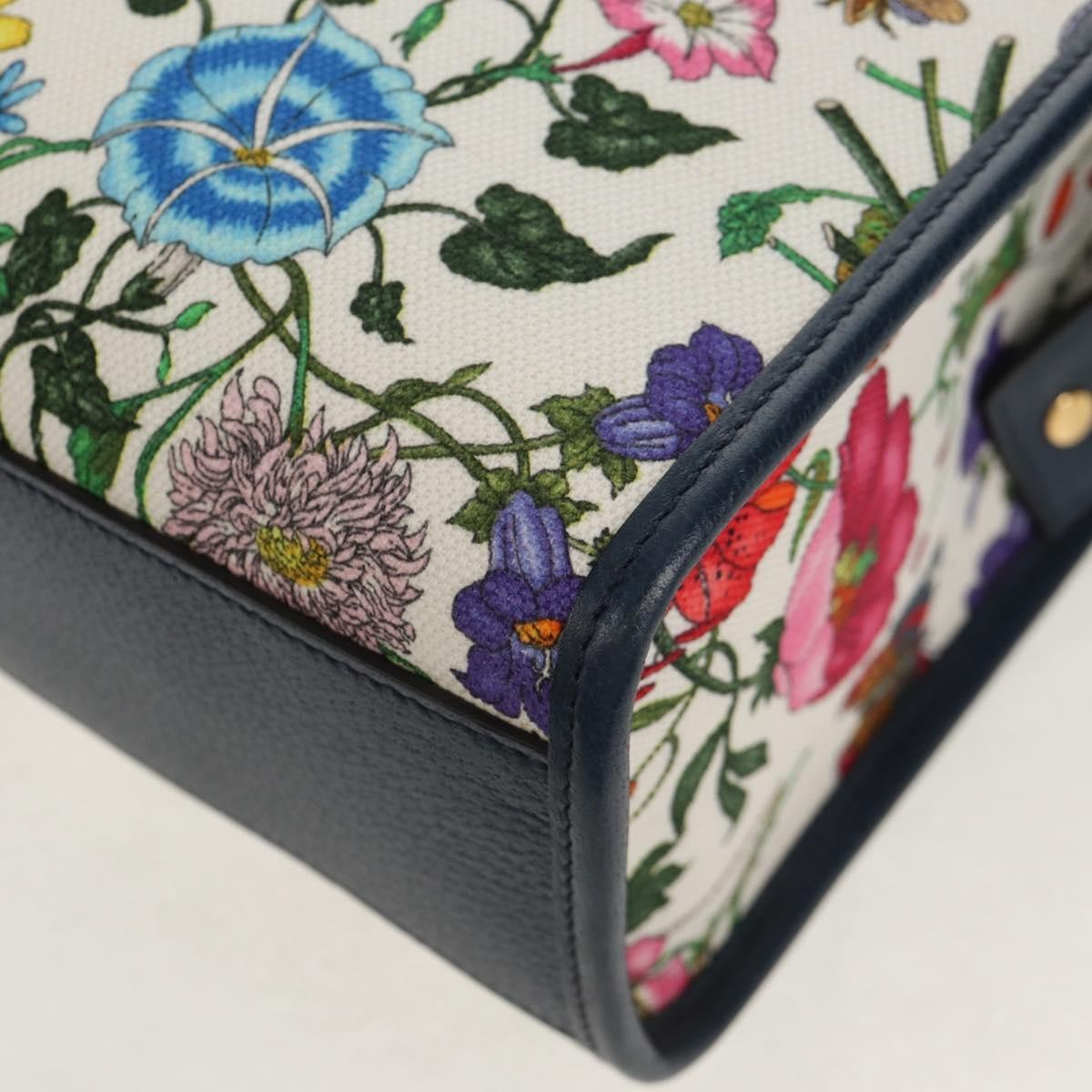 Gucci Flora Canvas Multicolour Canvas Tote Bag Bag (Pre-Owned)