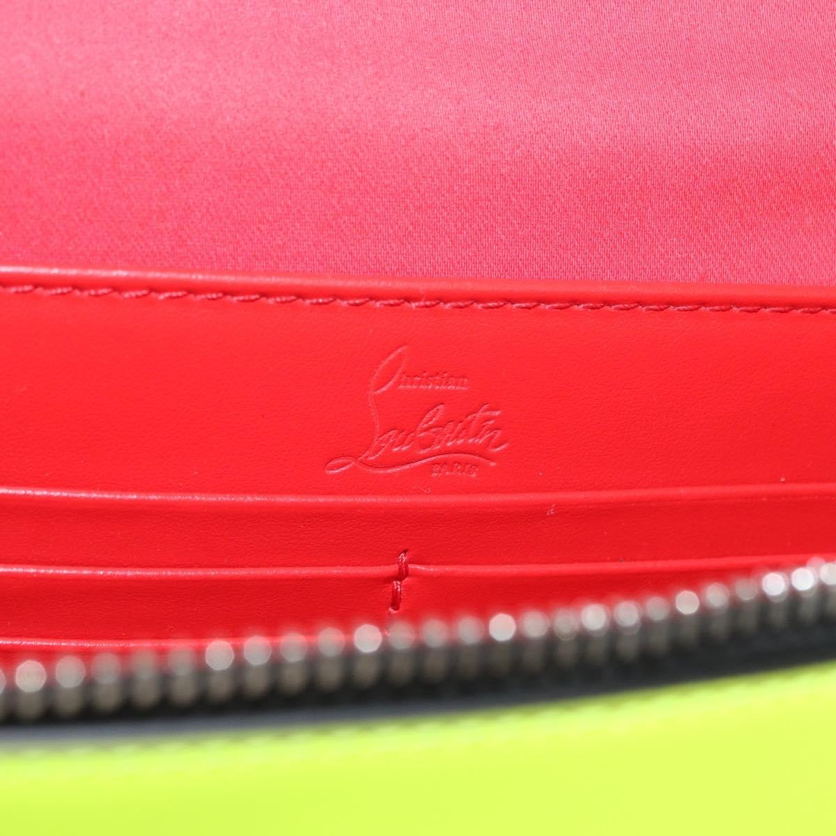 Christian Louboutin Kypipouch Crossbody Bag Leather Yellow Leather Handbag (Pre-Owned)