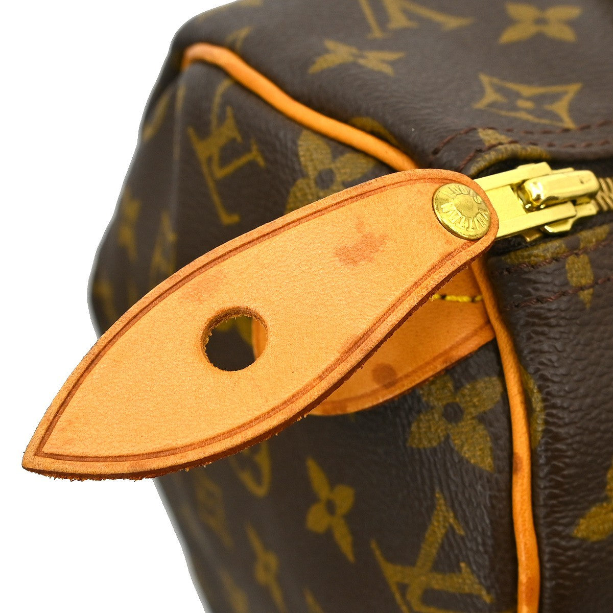 Louis Vuitton Speedy Handbag Monogram Canvas Brown Canvas Handbag (Pre-Owned)