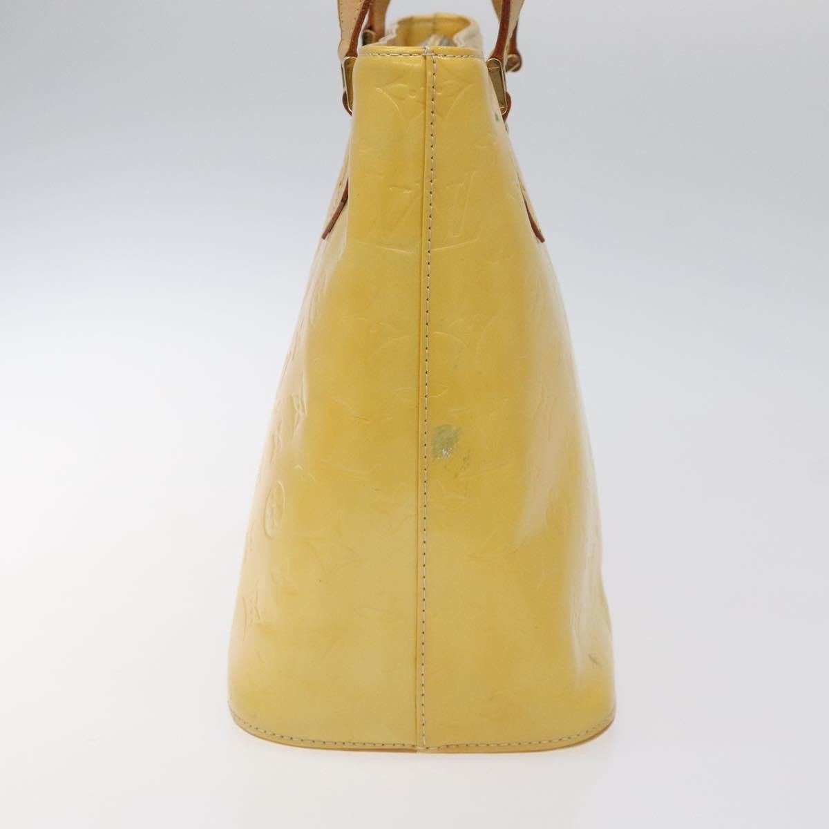 Louis Vuitton Houston Handbag Monogram Vernis Yellow Patent_Leather Handbag (Pre-Owned)