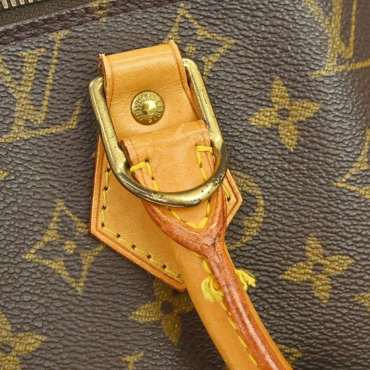 Louis Vuitton Alma Handbag Monogram Canvas Brown Canvas Handbag (Pre-Owned)