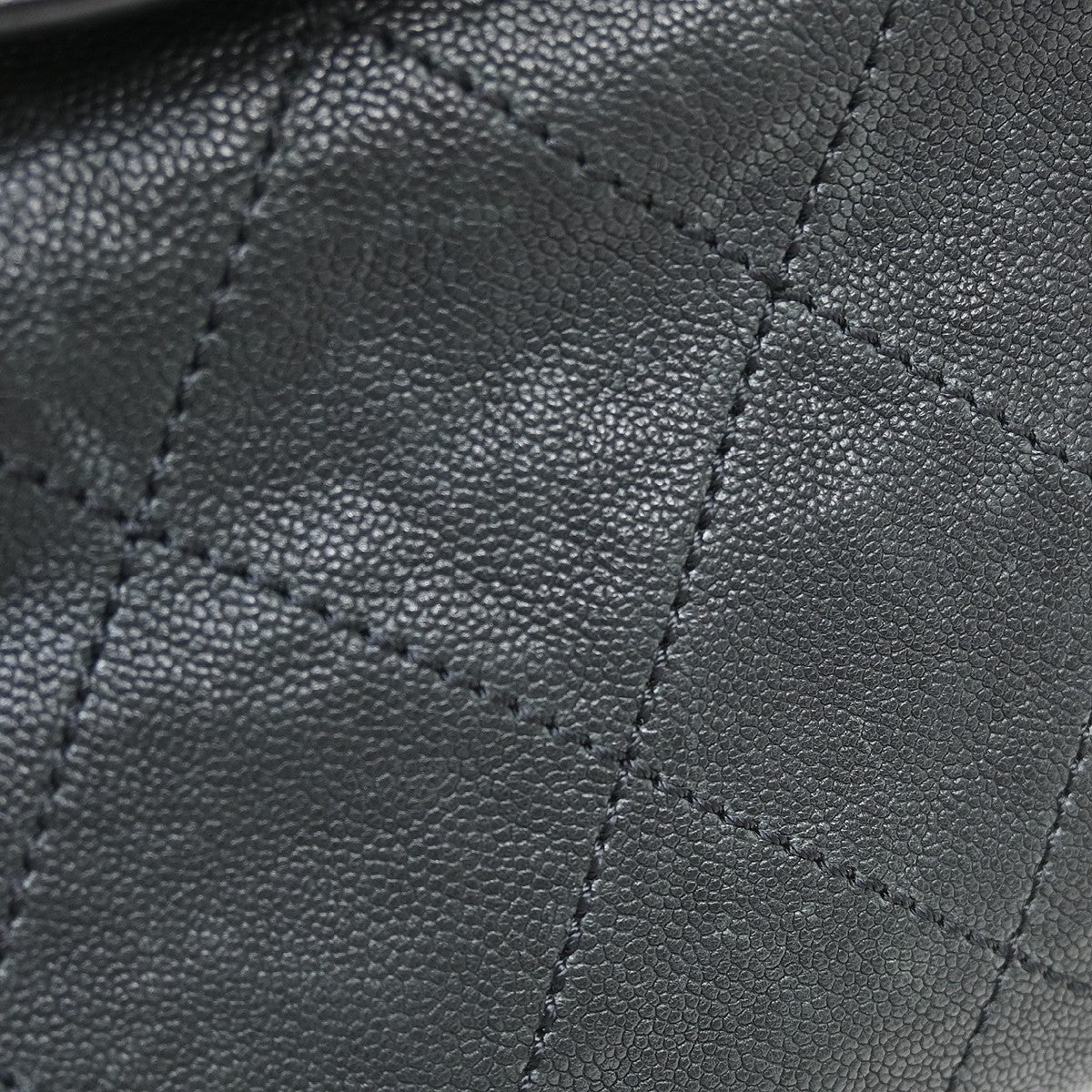 Chanel Outdoor Ligne Doctor Bag Quilted Caviar Black Leather Handbag (Pre-Owned)