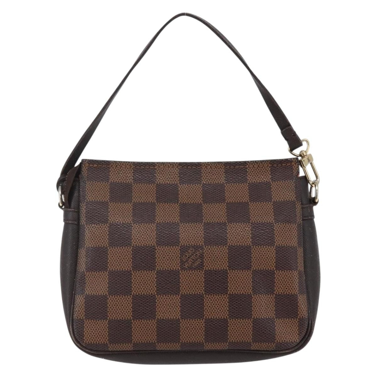Louis Vuitton Trousse Make Up Bag Damier Canvas Brown Canvas Clutche & Pouche Bag (Pre-Owned)