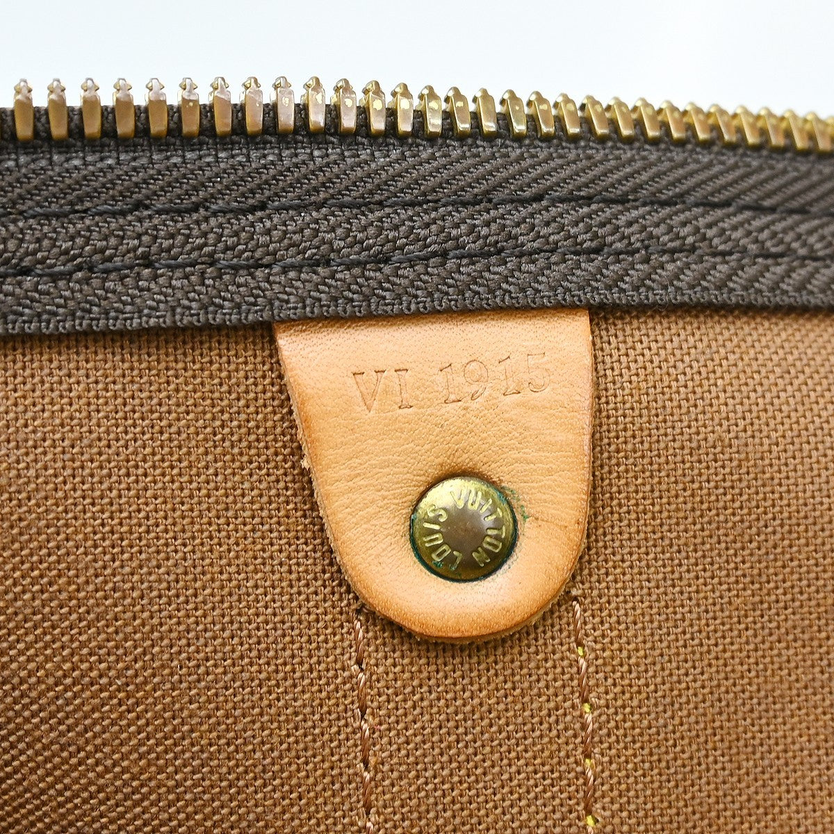 Louis Vuitton Keepall Bandouliere Bag Monogram Canvas Brown Canvas Travel Bag Bag (Pre-Owned)