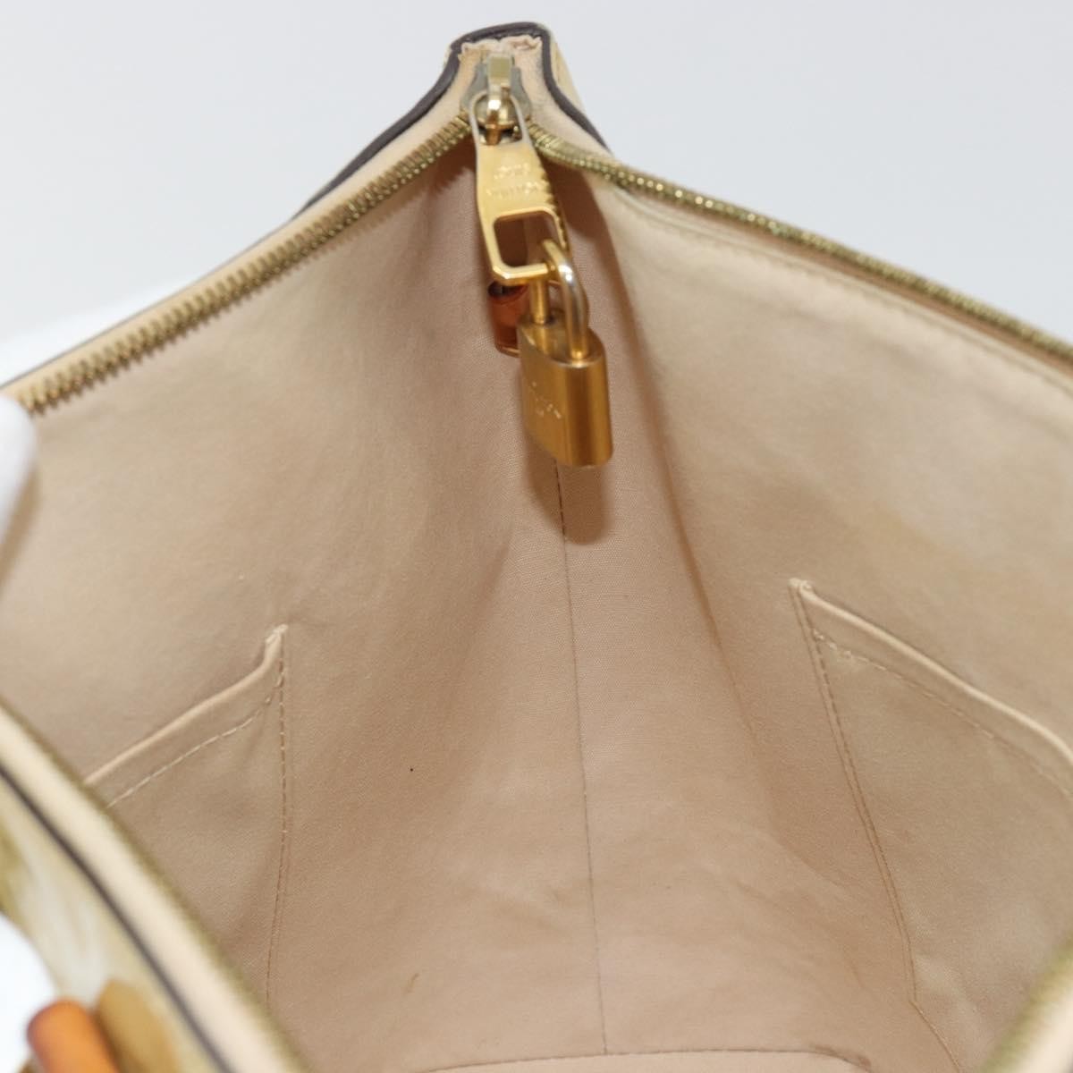 Louis Vuitton Montebello Handbag Monogram Vernis Beige Patent_Leather Handbag (Pre-Owned)