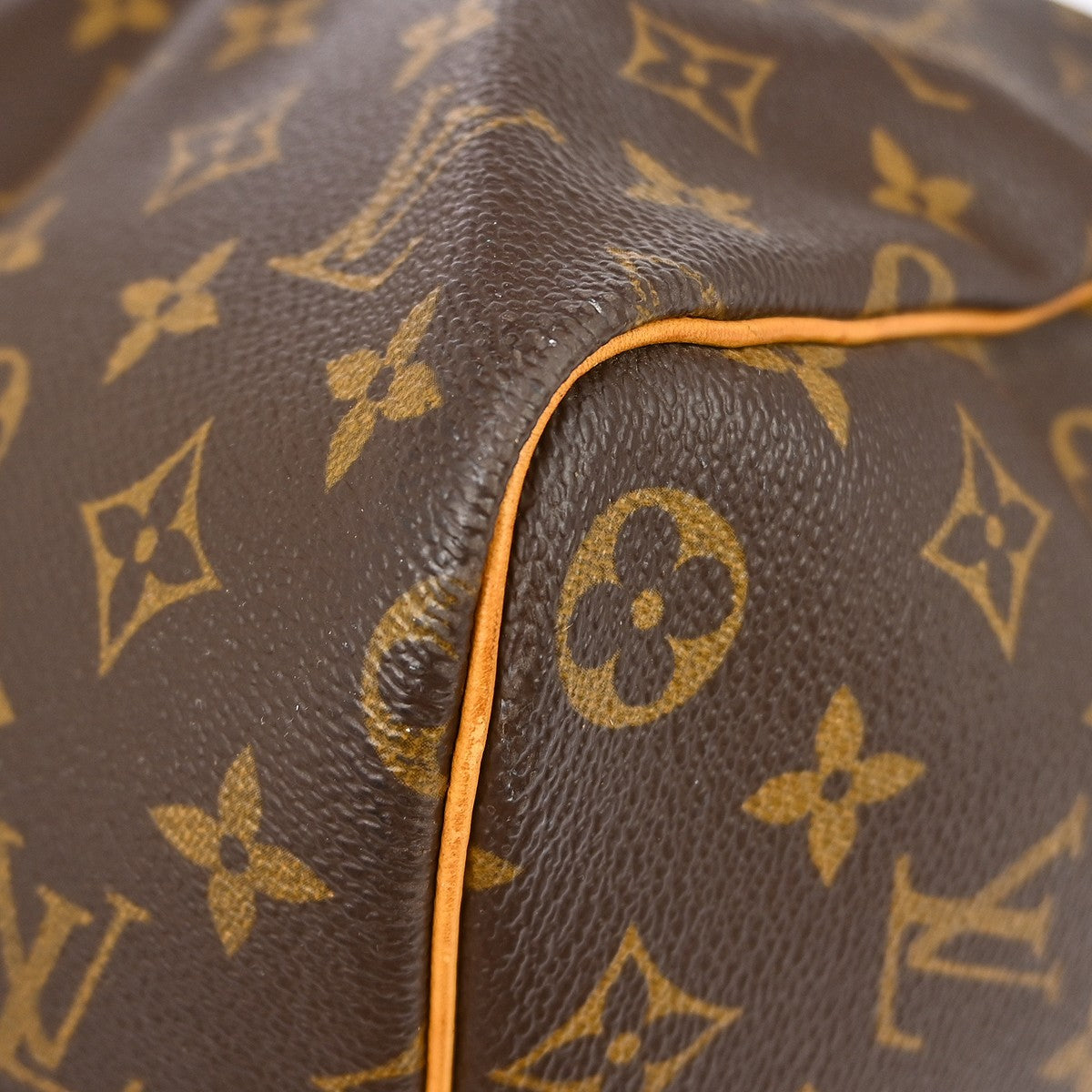 Louis Vuitton Keepall Bag Monogram Canvas Brown Canvas Travel Bag Bag (Pre-Owned)