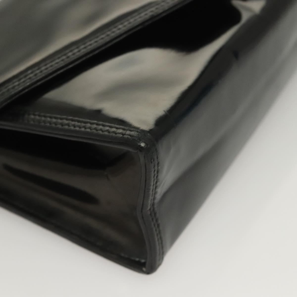 Chanel Cc Envelope Flap Crossbody Patent Leather Black Patent_Leather Clutche & Pouche Bag (Pre-Owned)
