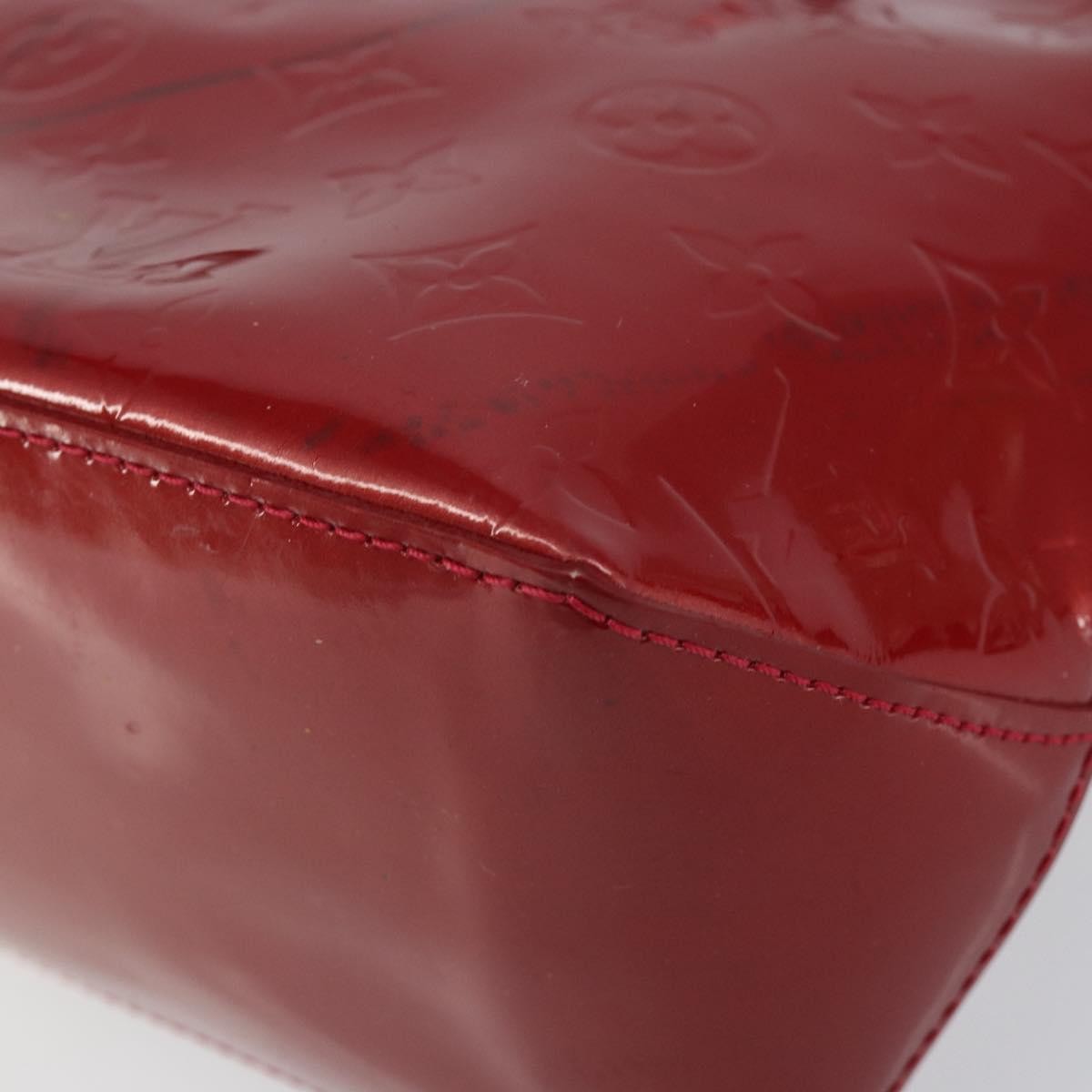 Louis Vuitton Wilshire Handbag Monogram Vernis Red Patent_Leather Handbag (Pre-Owned)