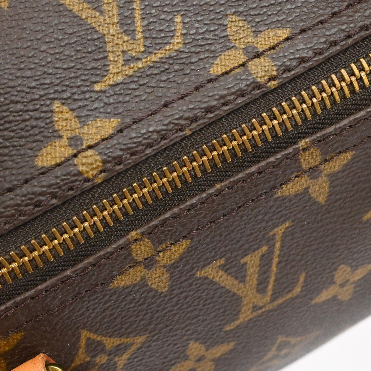 Louis Vuitton Speedy Handbag Monogram Canvas Brown Canvas Handbag (Pre-Owned)