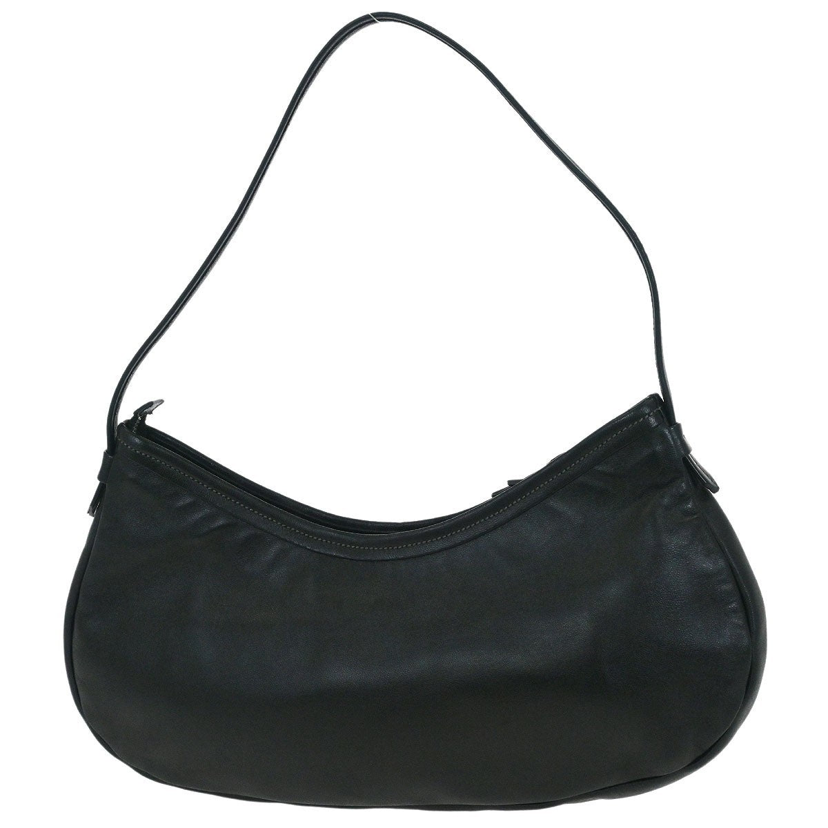 Salvatore Ferragamo Vara Bow Hobo Leather Black Leather Handbag (Pre-Owned)