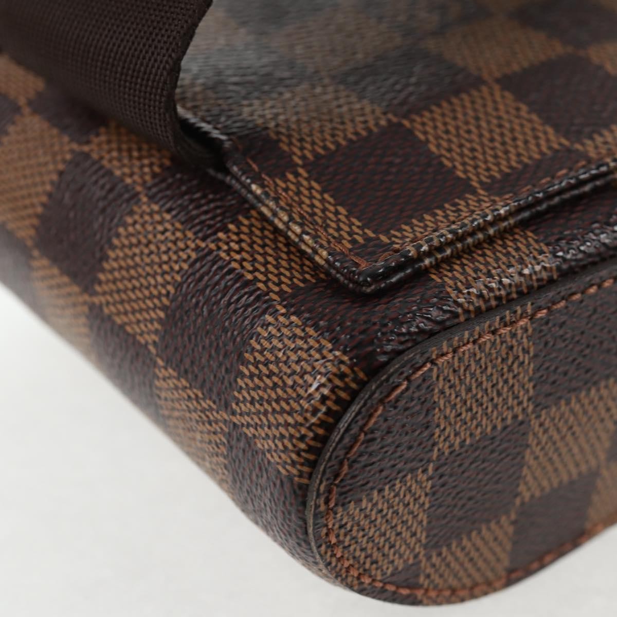 Louis Vuitton Geronimos Waist Bag Damier Brown Canvas Shoulder Bag Bag (Pre-Owned)