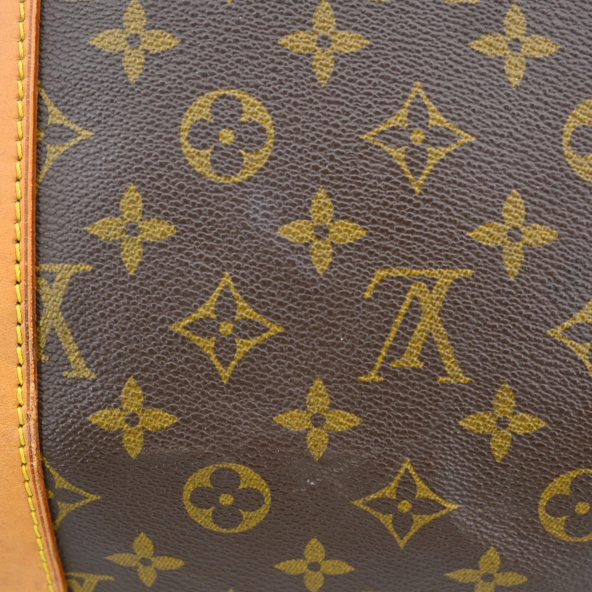 Louis Vuitton Keepall Bag Monogram Canvas Brown Canvas Travel Bag Bag (Pre-Owned)