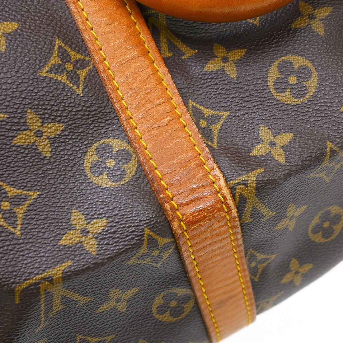 Louis Vuitton Keepall Bag Monogram Canvas Brown Canvas Travel Bag Bag (Pre-Owned)