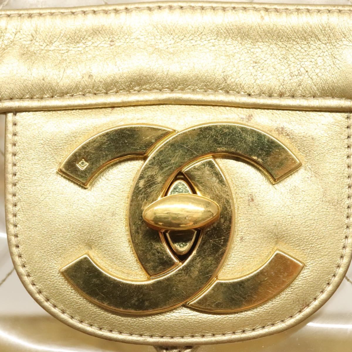 Chanel Classic Single Flap Bag Quilted Applique Vinyl Clear Vinyl Bag (Pre-Owned)