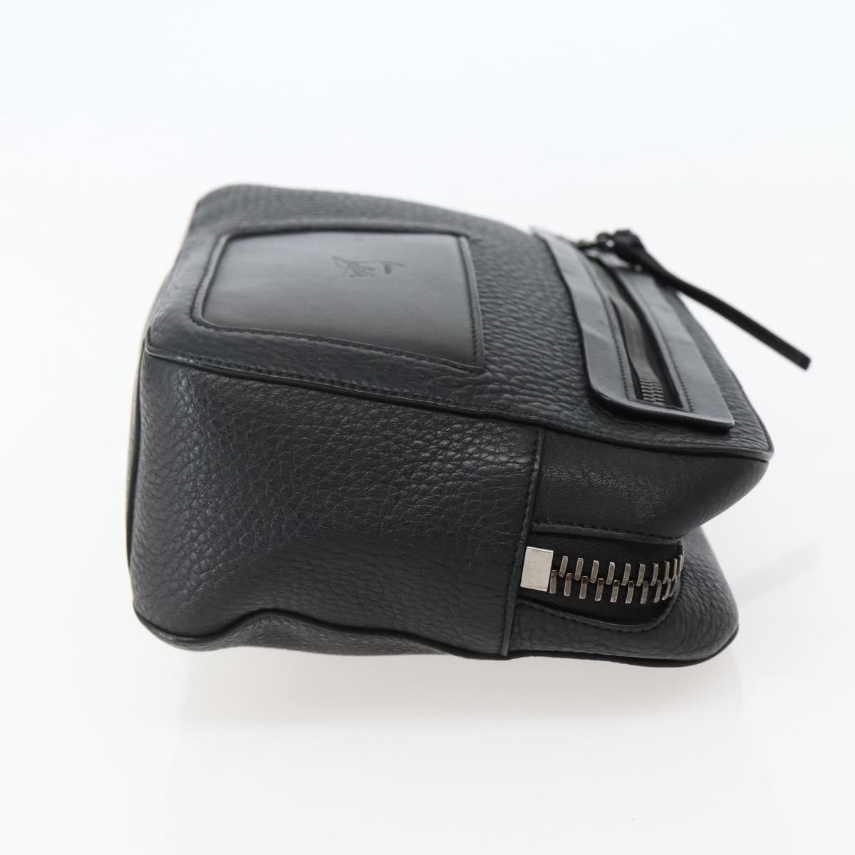 Christian Louboutin Loubiclutch Leather Black Leather Clutche & Pouche Bag (Pre-Owned)