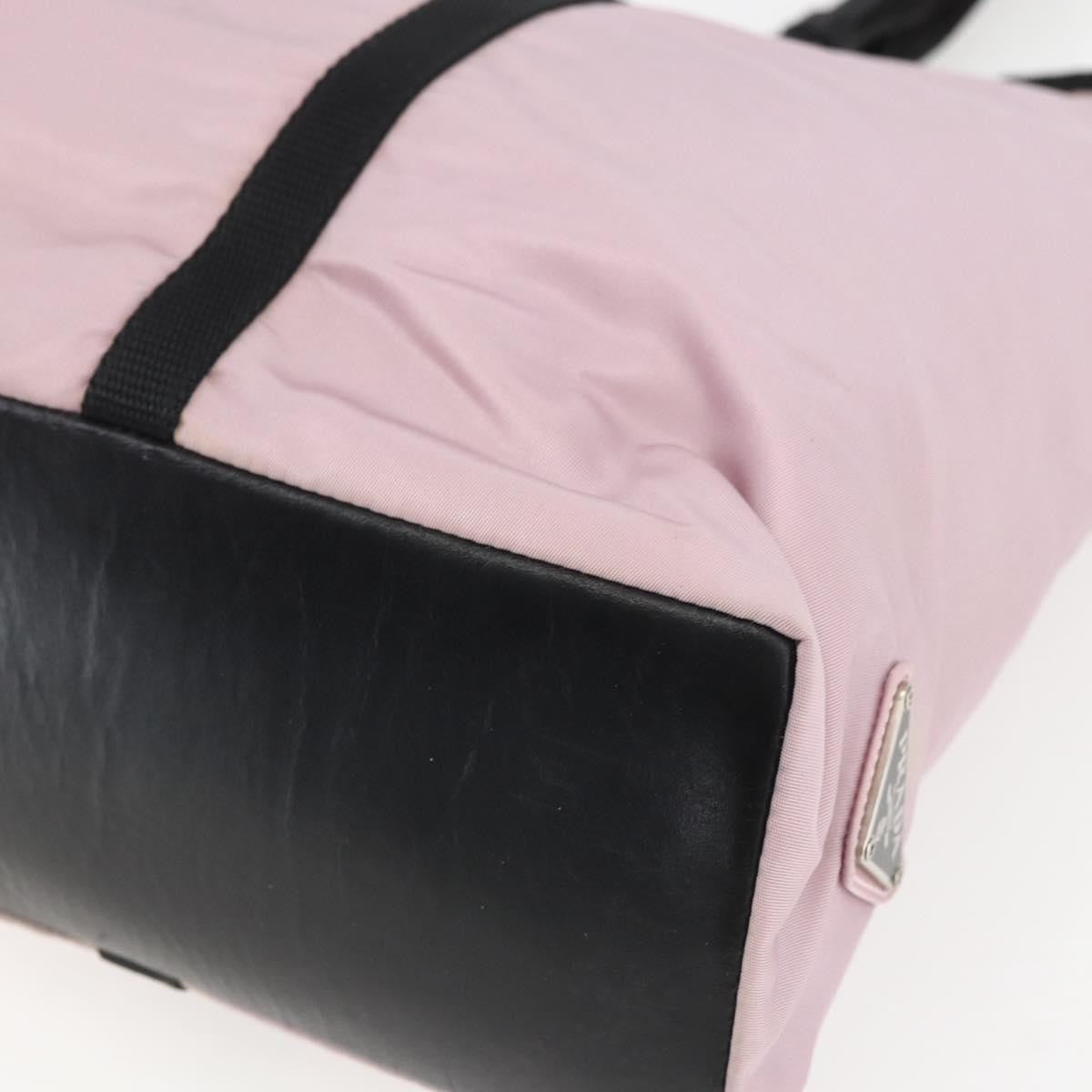 Prada Vintage Tote Tessuto Pink Nylon Tote Bag Bag (Pre-Owned)
