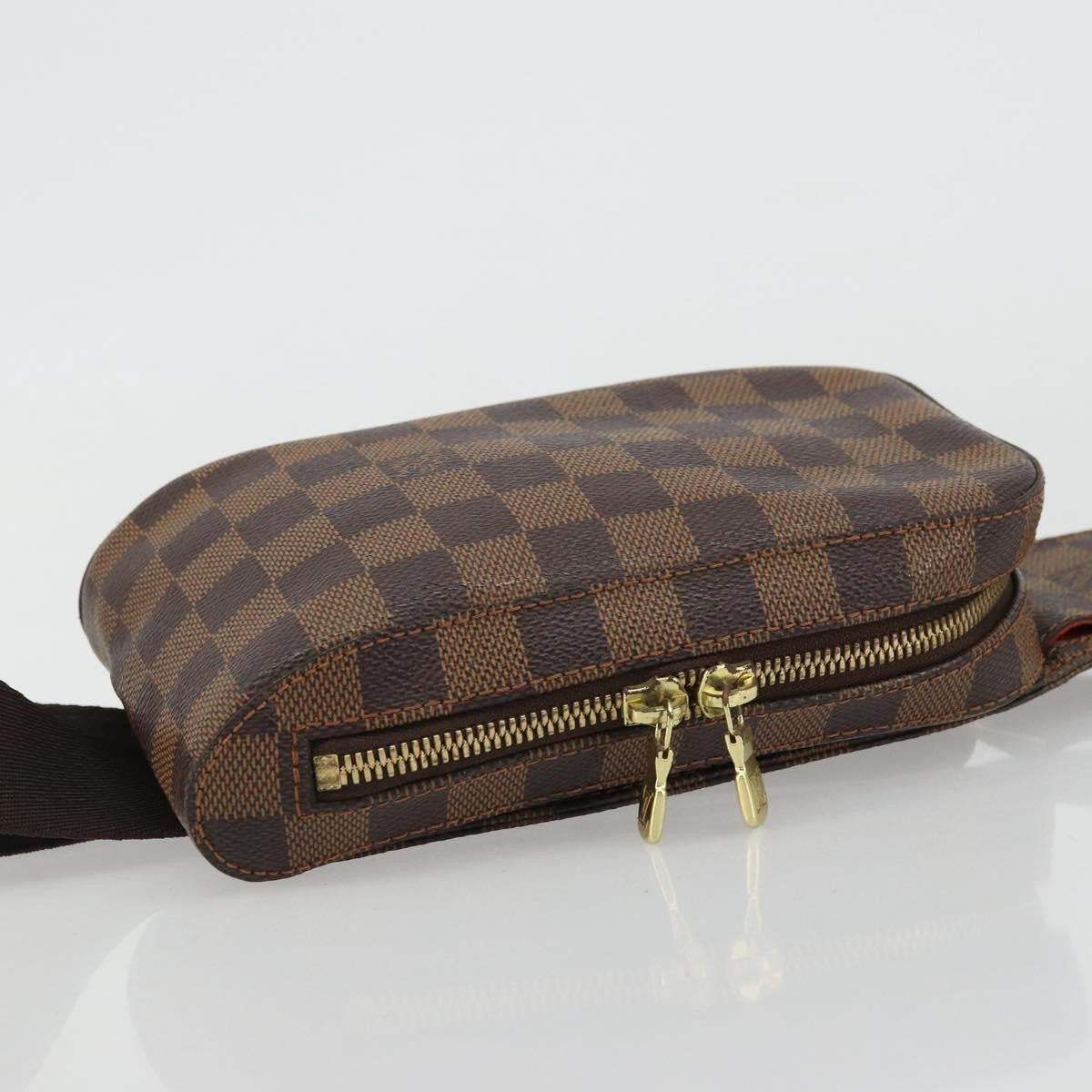 Louis Vuitton Geronimos Waist Bag Damier Brown Canvas Shoulder Bag Bag (Pre-Owned)