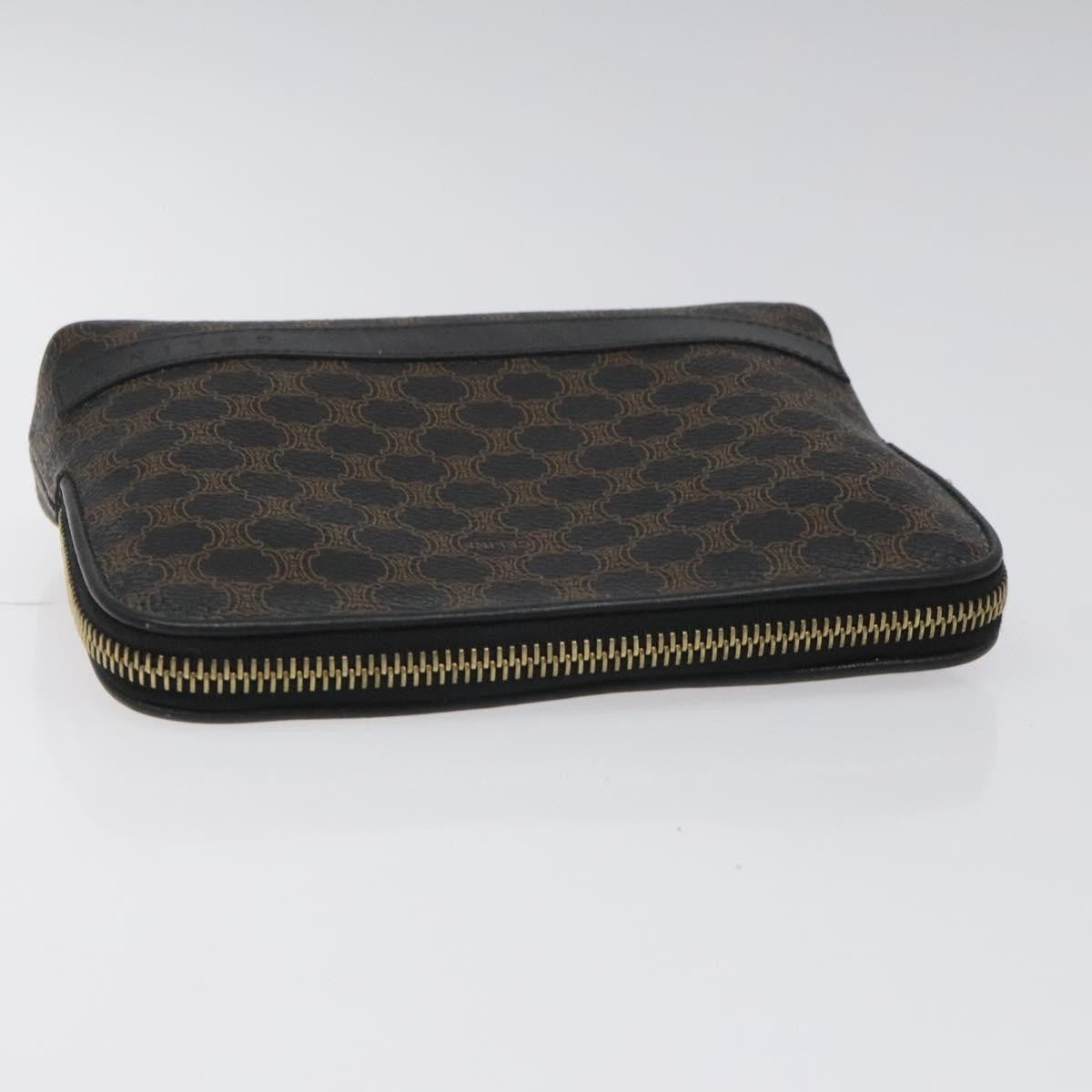 Celine Macadam Pochette Canvas And Leather Black Canvas Clutche & Pouche Bag (Pre-Owned)