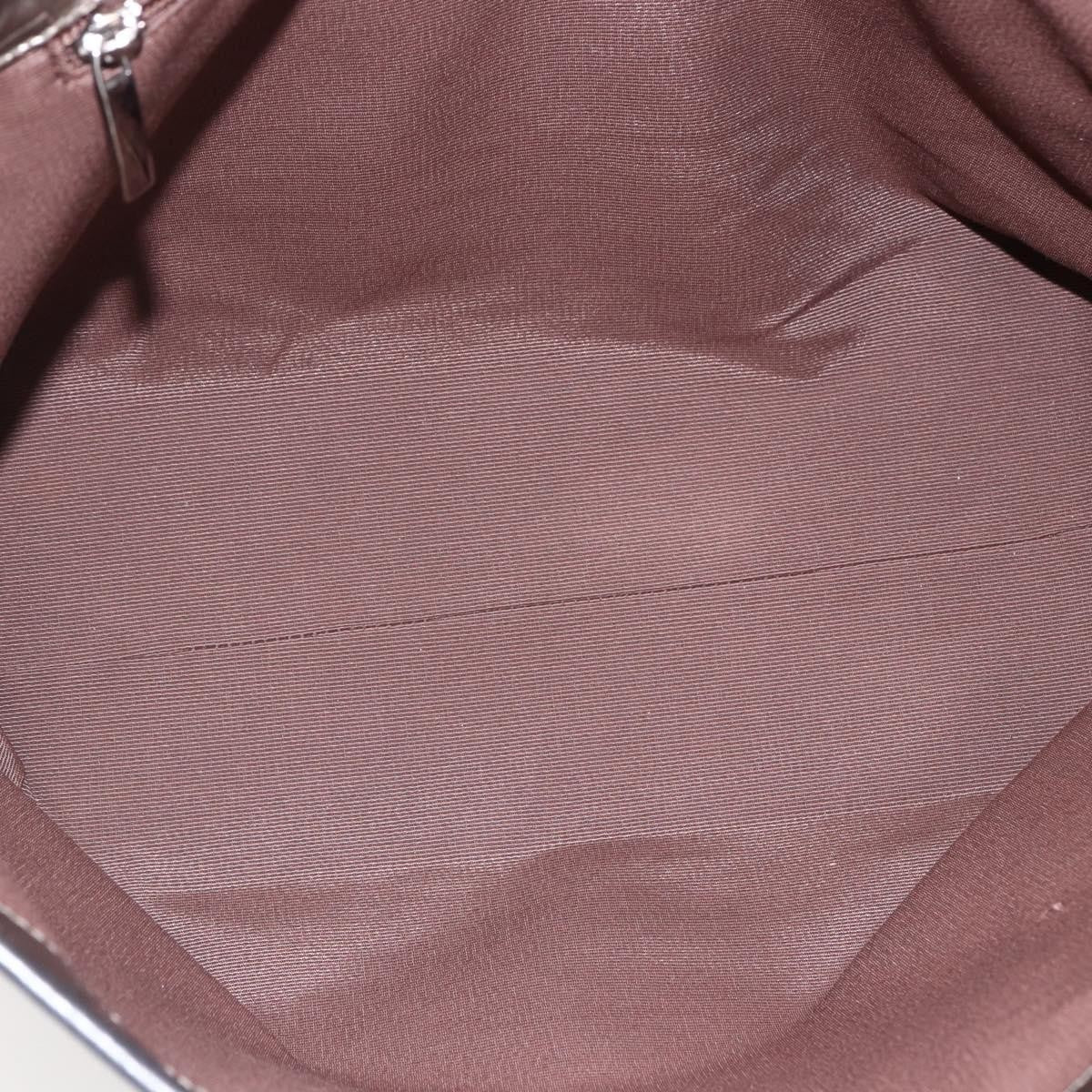 Salvatore Ferragamo Gancini Tote Patent Leather Gold Patent_Leather Tote Bag Bag (Pre-Owned)