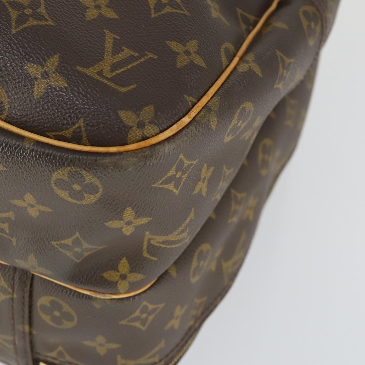 Louis Vuitton Alize Bag Monogram Canvas Brown Canvas Travel Bag Bag (Pre-Owned)