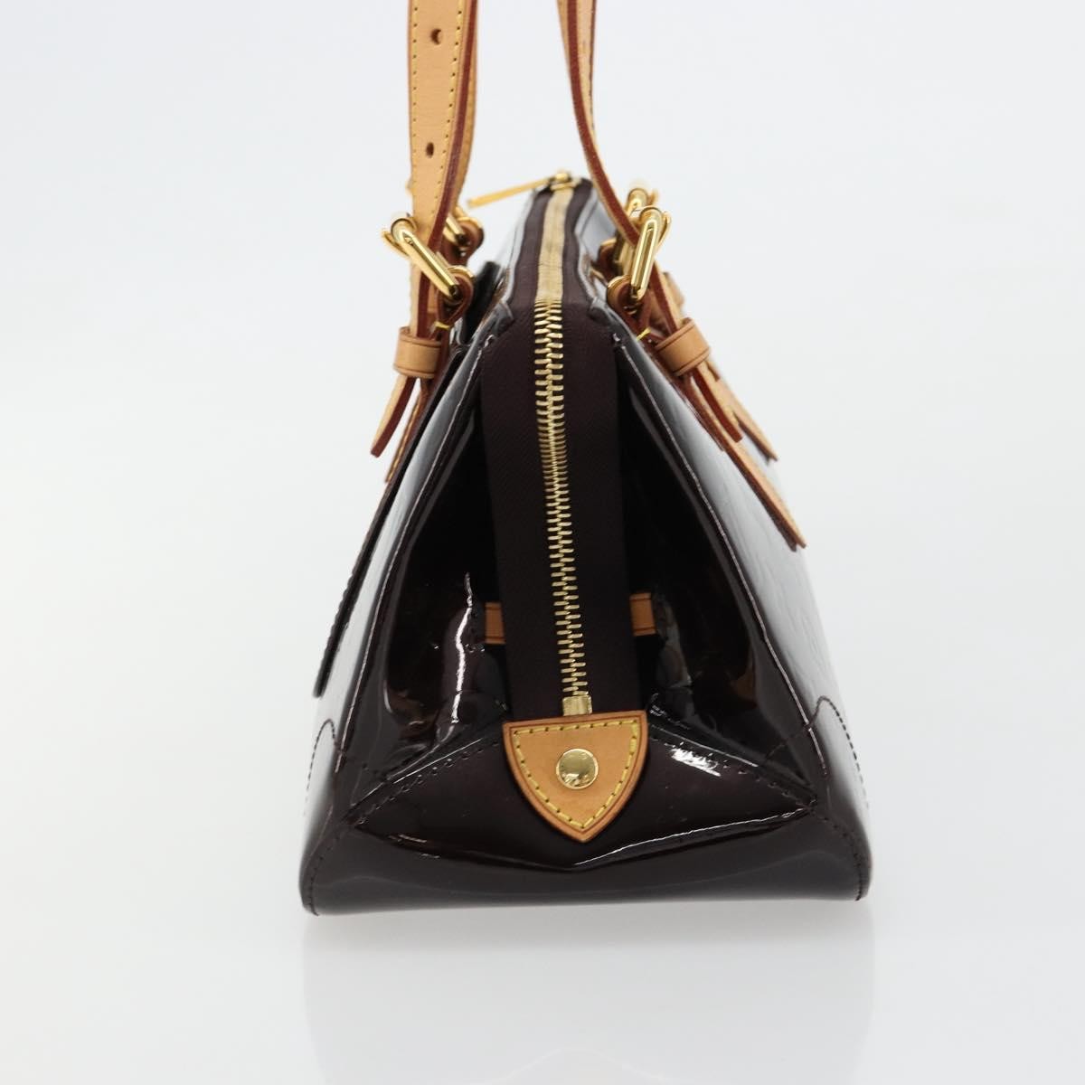 Louis Vuitton Rosewood Avenue Handbag Monogram Vernis Purple Patent_Leather Handbag (Pre-Owned)