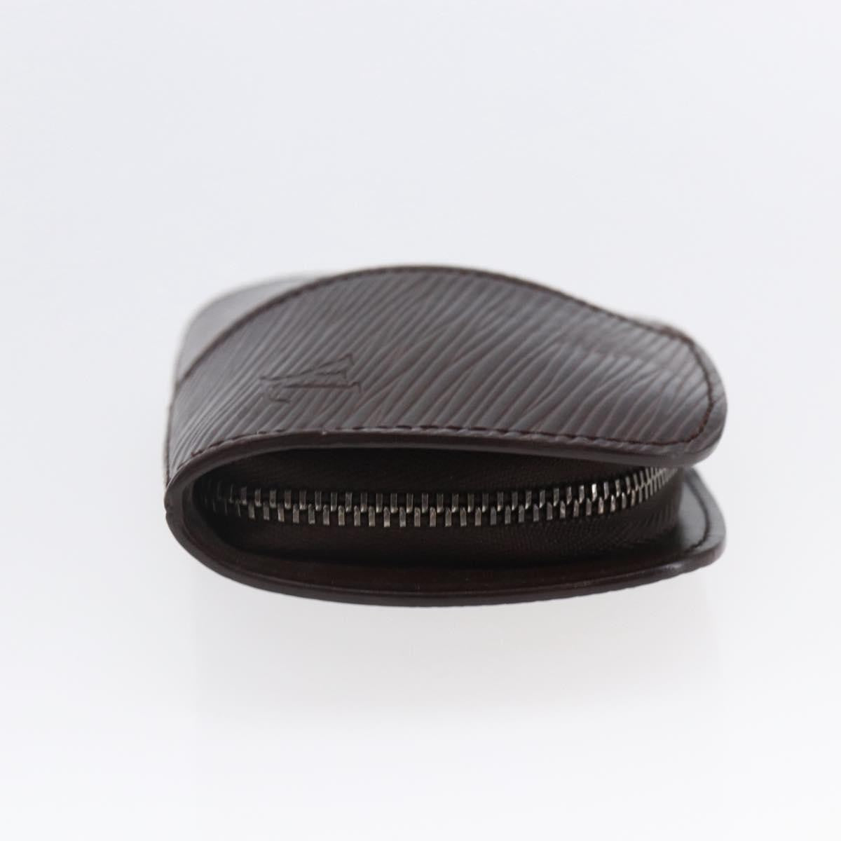 Louis Vuitton Demi Lune Coin Purse Epi Leather Brown Leather Wallets Accessory (Pre-Owned)