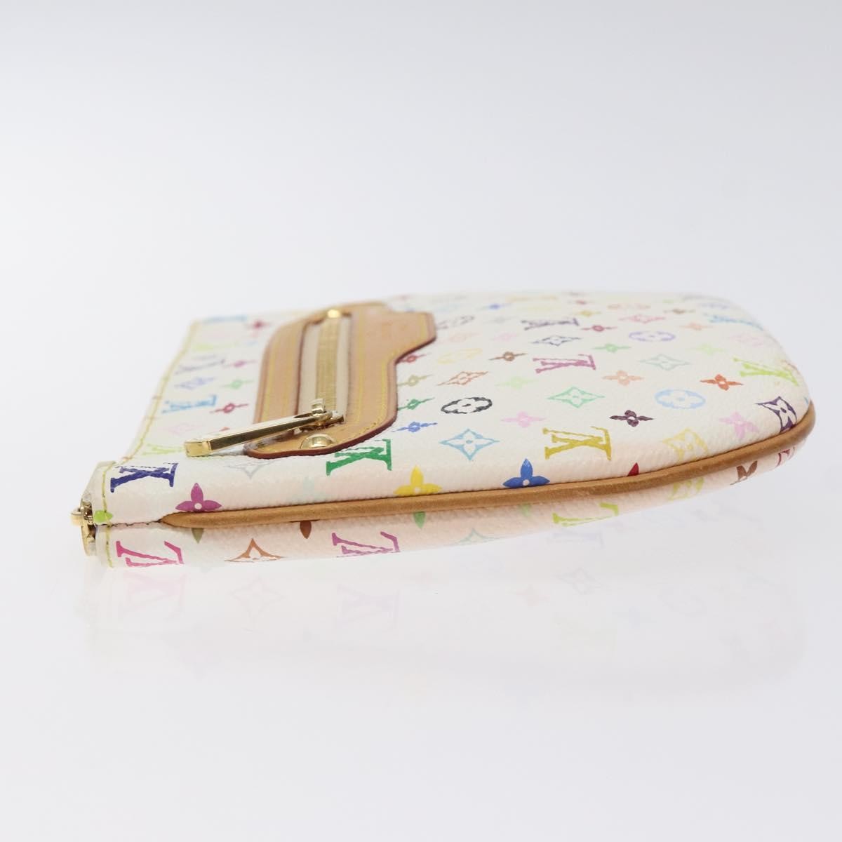 Louis Vuitton Pochette Gm Monogram Multicolor White Canvas Clutche & Pouche Bag (Pre-Owned)