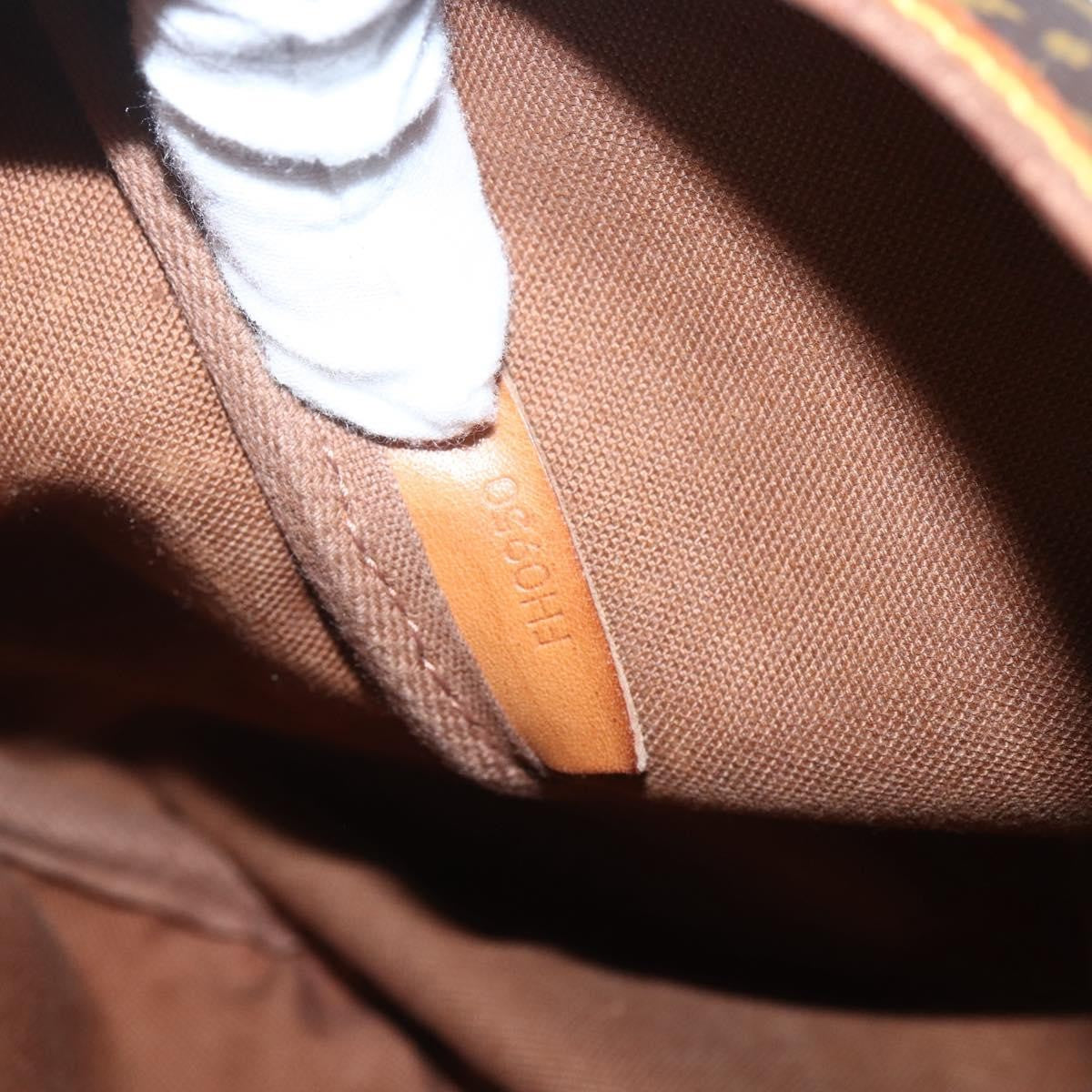 Louis Vuitton Saumur Handbag Monogram Canvas Brown Canvas Shoulder Bag Bag (Pre-Owned)