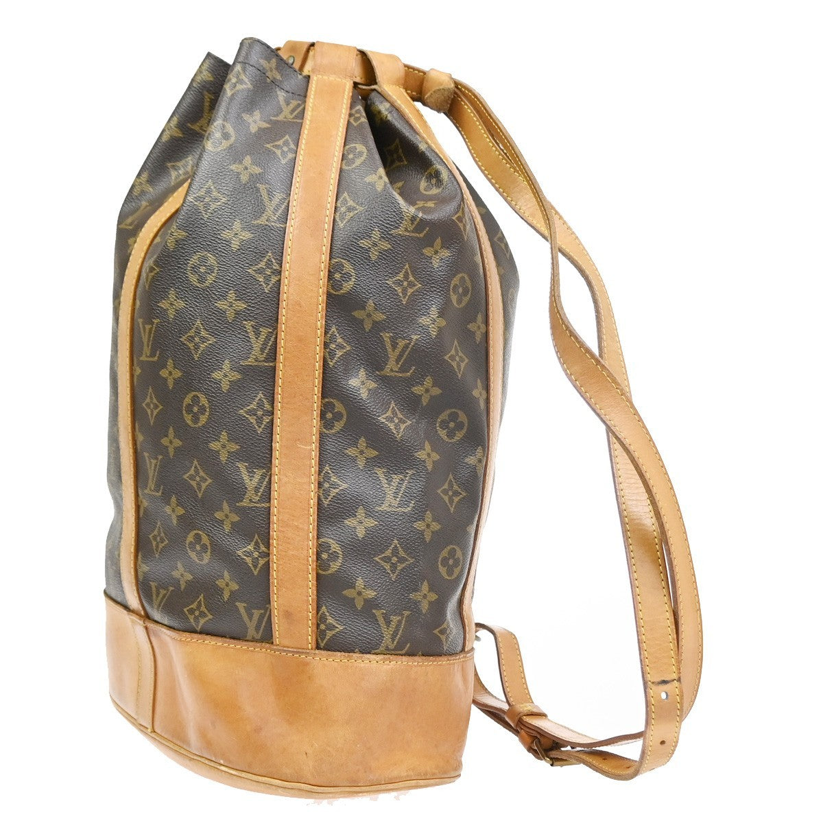 Louis Vuitton Randonnee Backpack Monogram Canvas Brown Canvas Backpack Bag (Pre-Owned)