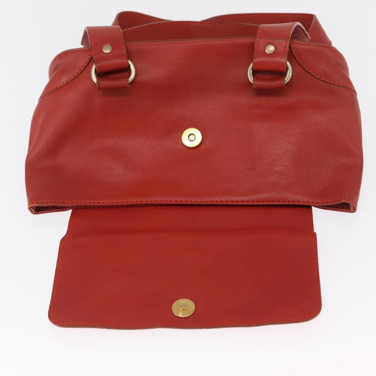 Chloe Vintage Handbag Leather Red Leather Handbag (Pre-Owned)