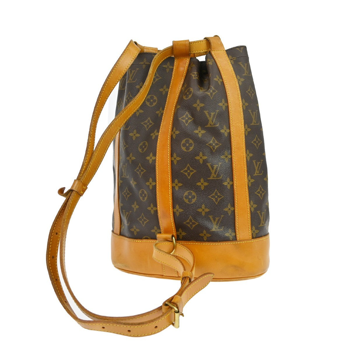 Louis Vuitton Randonnee Backpack Monogram Canvas Brown Canvas Shoulder Bag Bag (Pre-Owned)