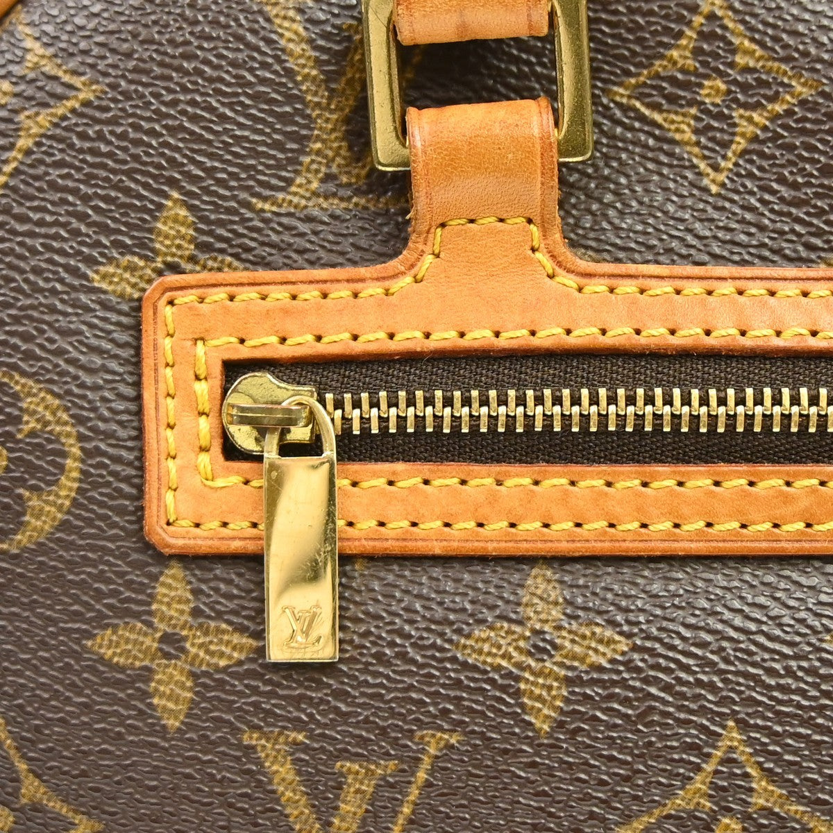 Louis Vuitton Cite Handbag Monogram Canvas Brown Canvas Shoulder Bag Bag (Pre-Owned)