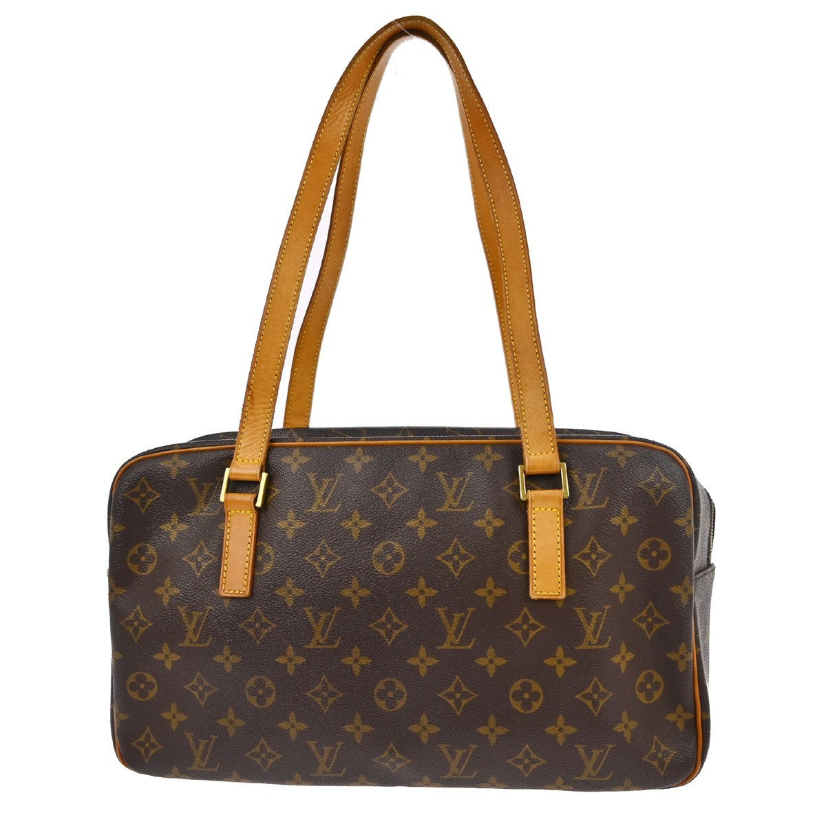 Louis Vuitton Cite Handbag Monogram Canvas Brown Canvas Shoulder Bag Bag (Pre-Owned)
