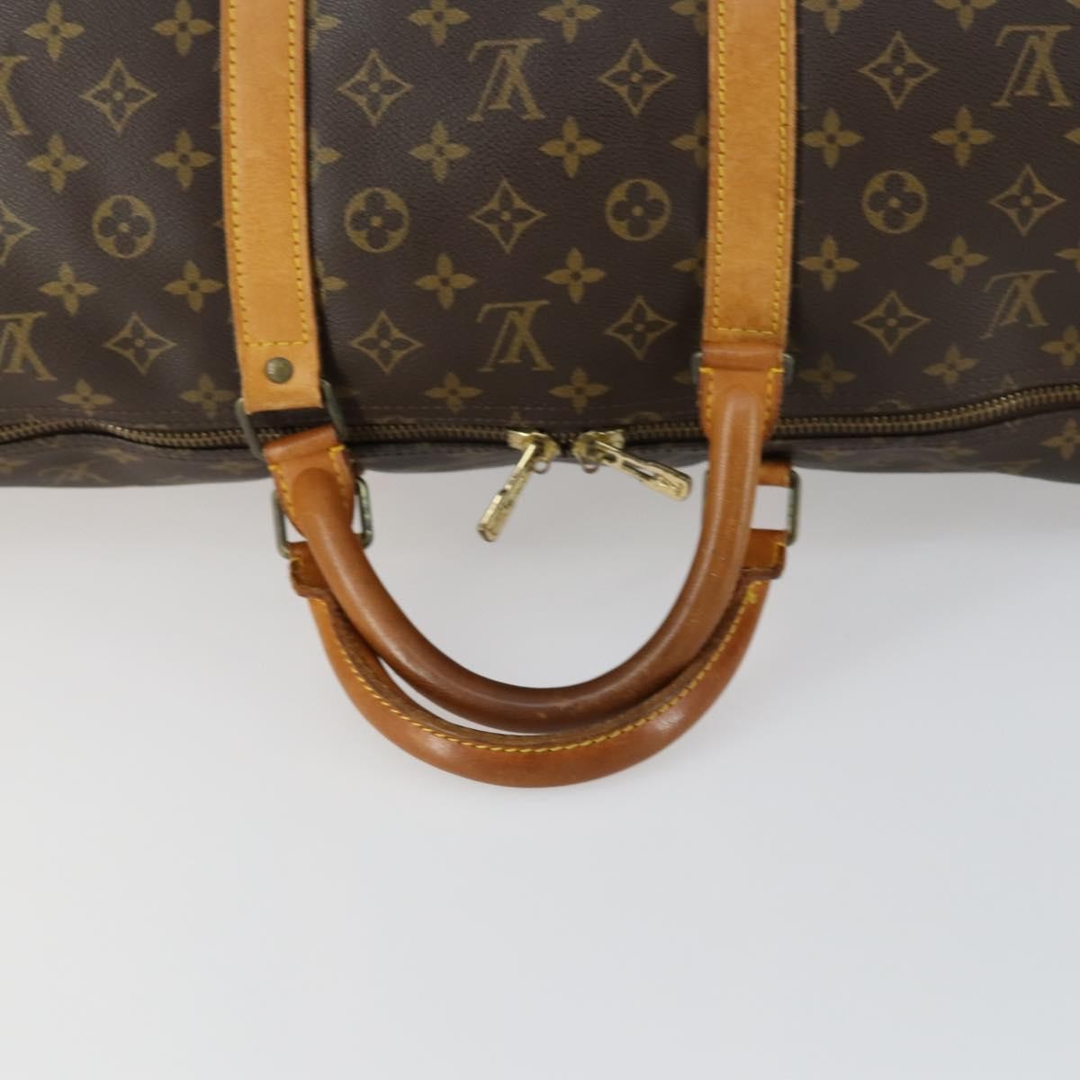 Louis Vuitton Keepall Bag Monogram Canvas Brown Canvas Travel Bag Bag (Pre-Owned)