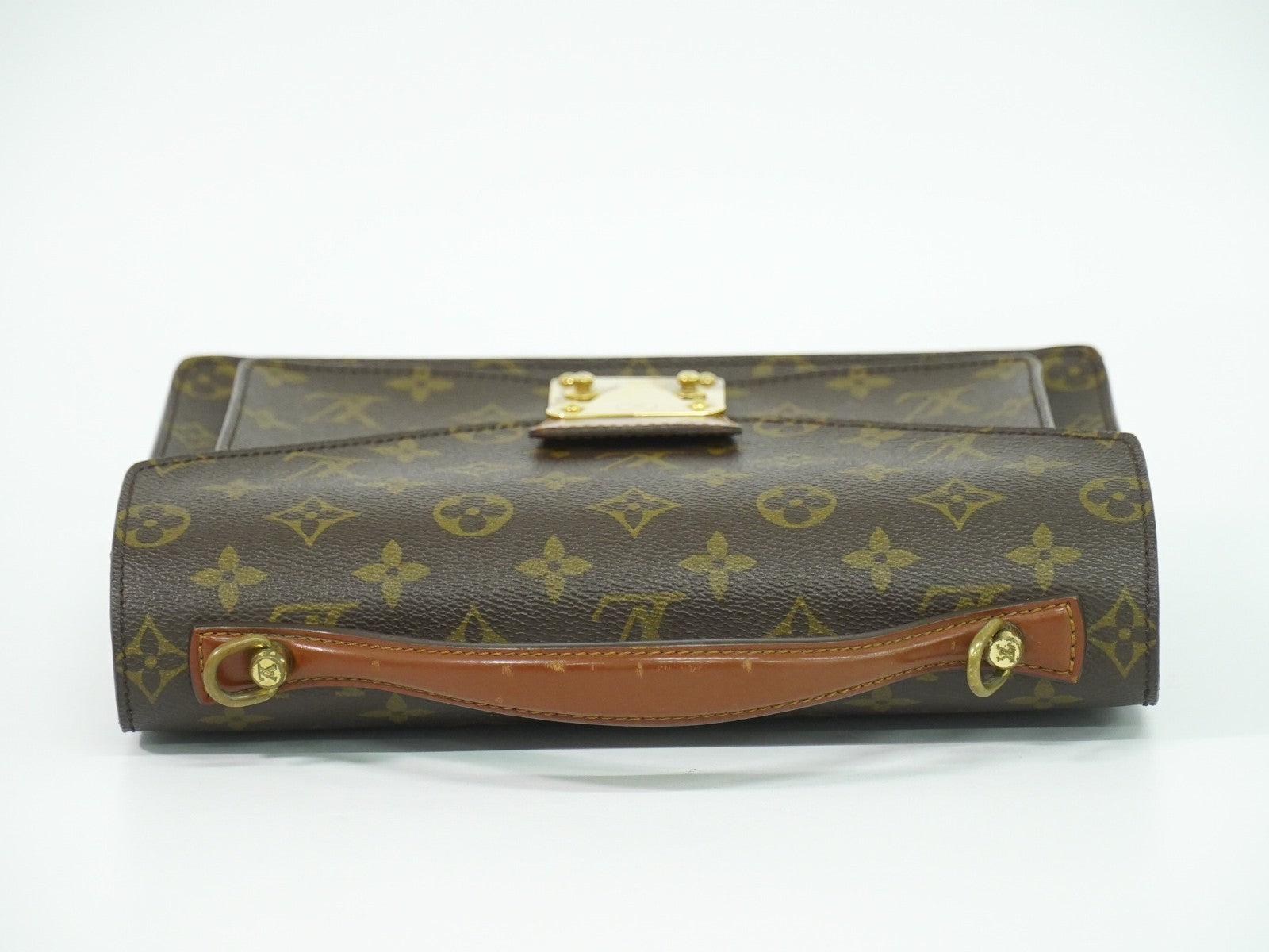Louis Vuitton Monceau Handbag Monogram Canvas Brown Canvas Handbag (Pre-Owned)