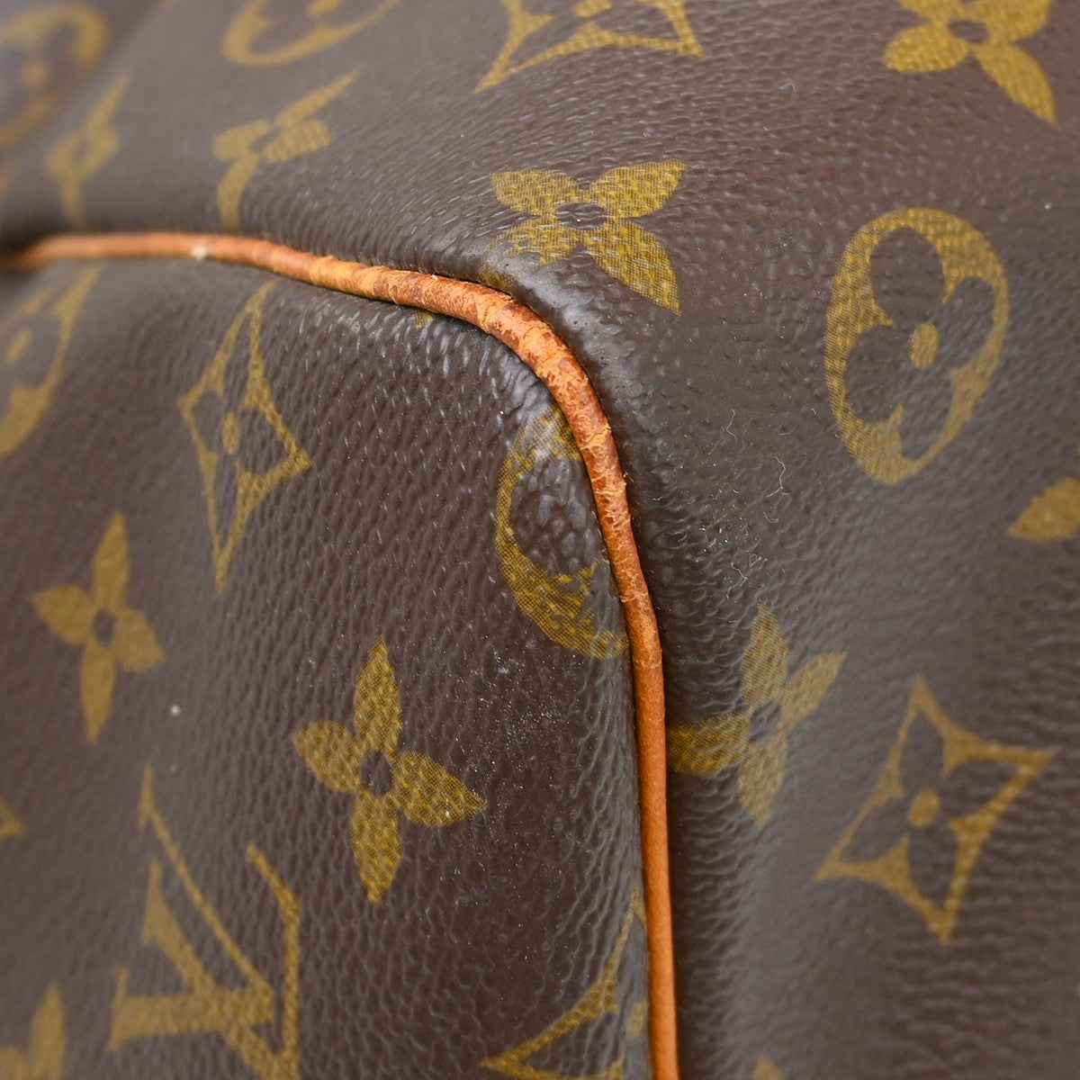 Louis Vuitton Keepall Bag Monogram Canvas Brown Canvas Travel Bag Bag (Pre-Owned)