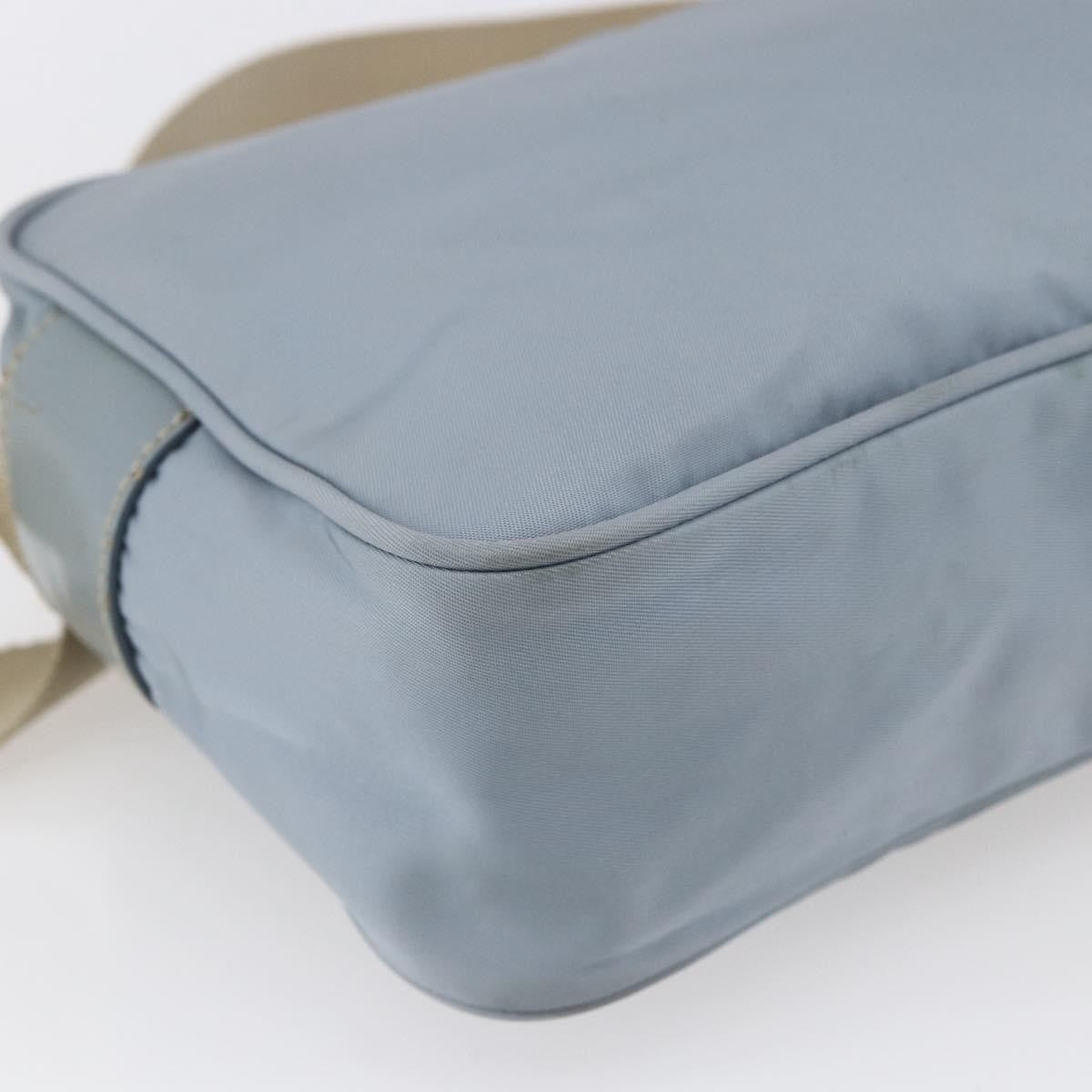 Prada Front Pocket Camera Bag Tessuto Blue Nylon Shoulder Bag Bag (Pre-Owned)