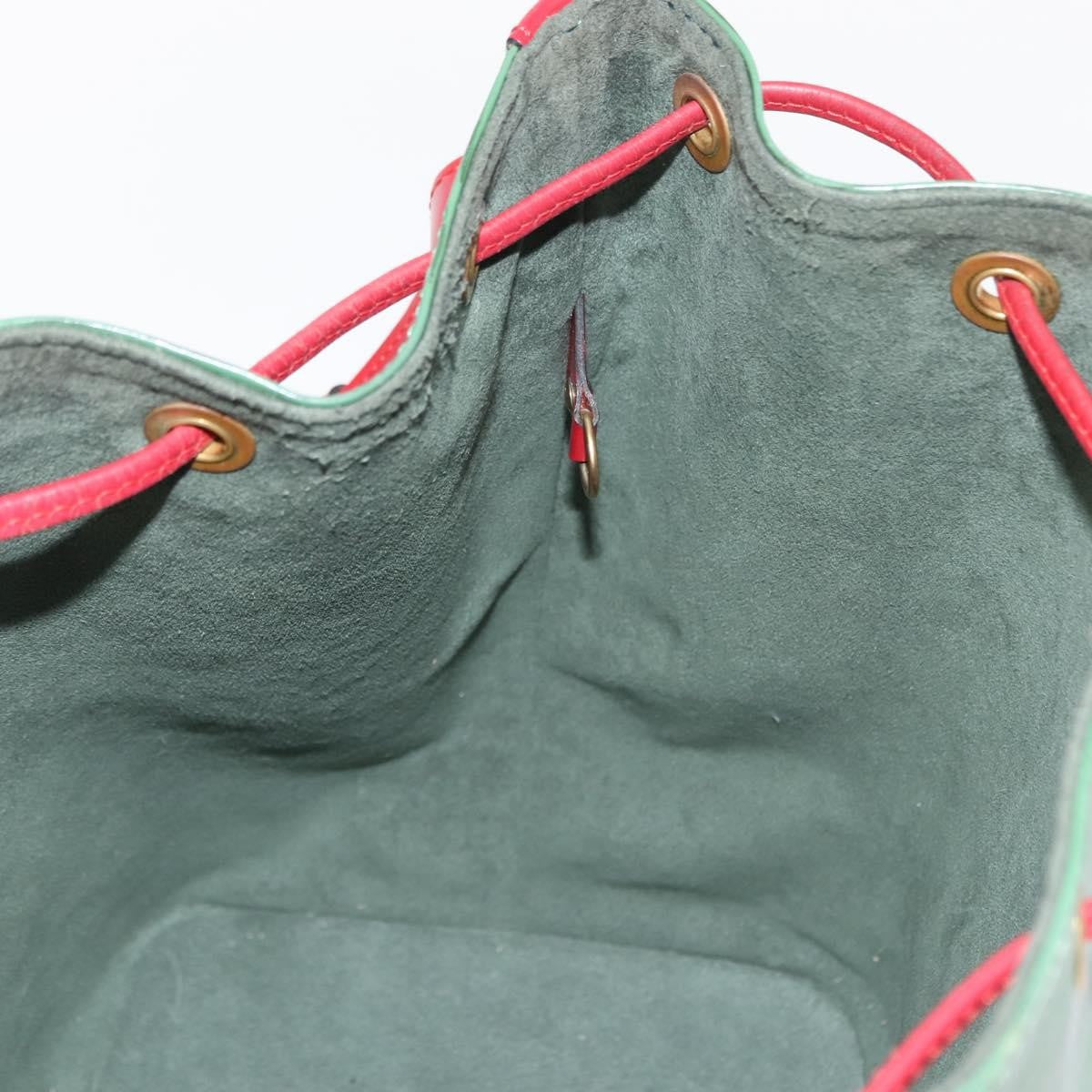 Louis Vuitton Bicolor Petit Noe Handbag Epi Leather Green Leather Shoulder Bag Bag (Pre-Owned)