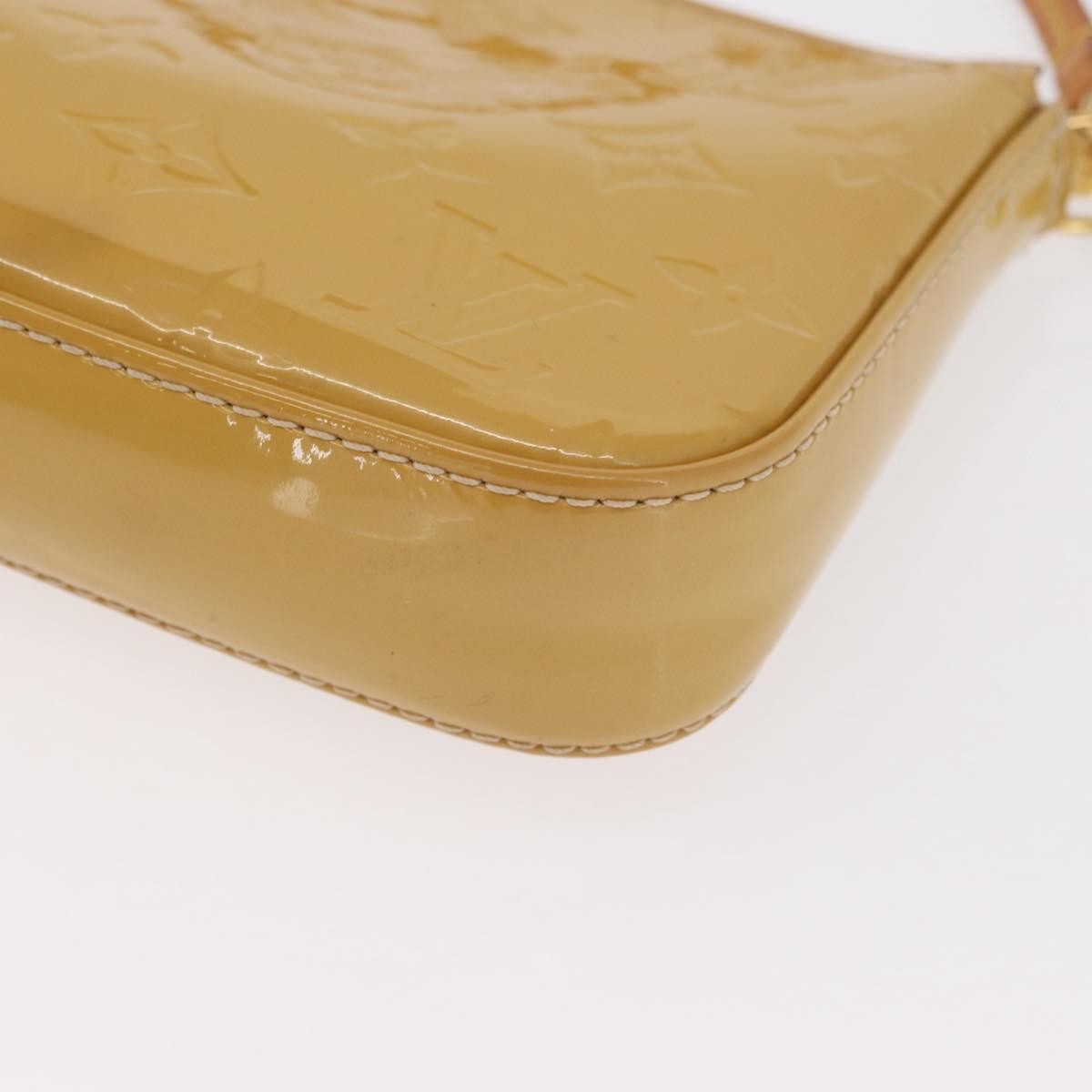 Louis Vuitton Pochette Accessoires Nm Monogram Vernis Yellow Patent_Leather Clutche & Pouche Bag (Pre-Owned)