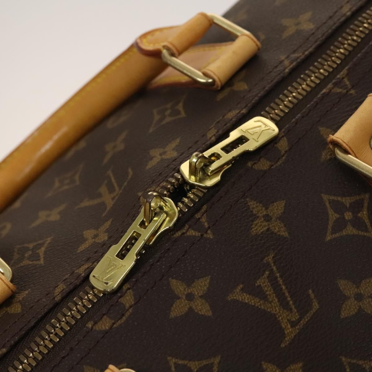 Louis Vuitton Keepall Bag Monogram Canvas Brown Canvas Travel Bag Bag (Pre-Owned)