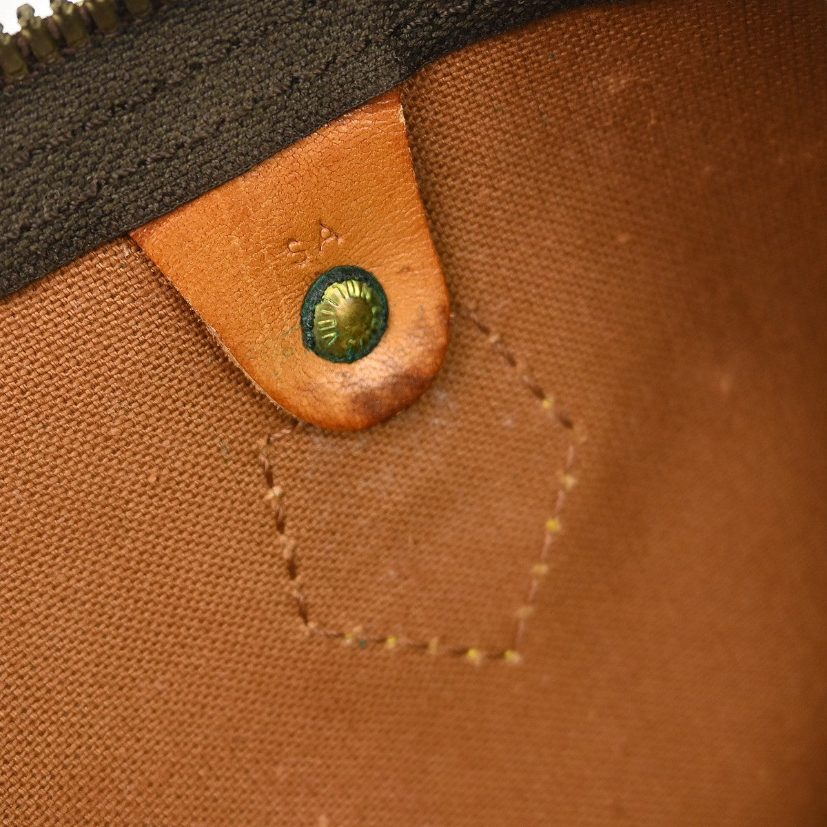 Louis Vuitton Speedy Handbag Monogram Canvas Brown Canvas Handbag (Pre-Owned)