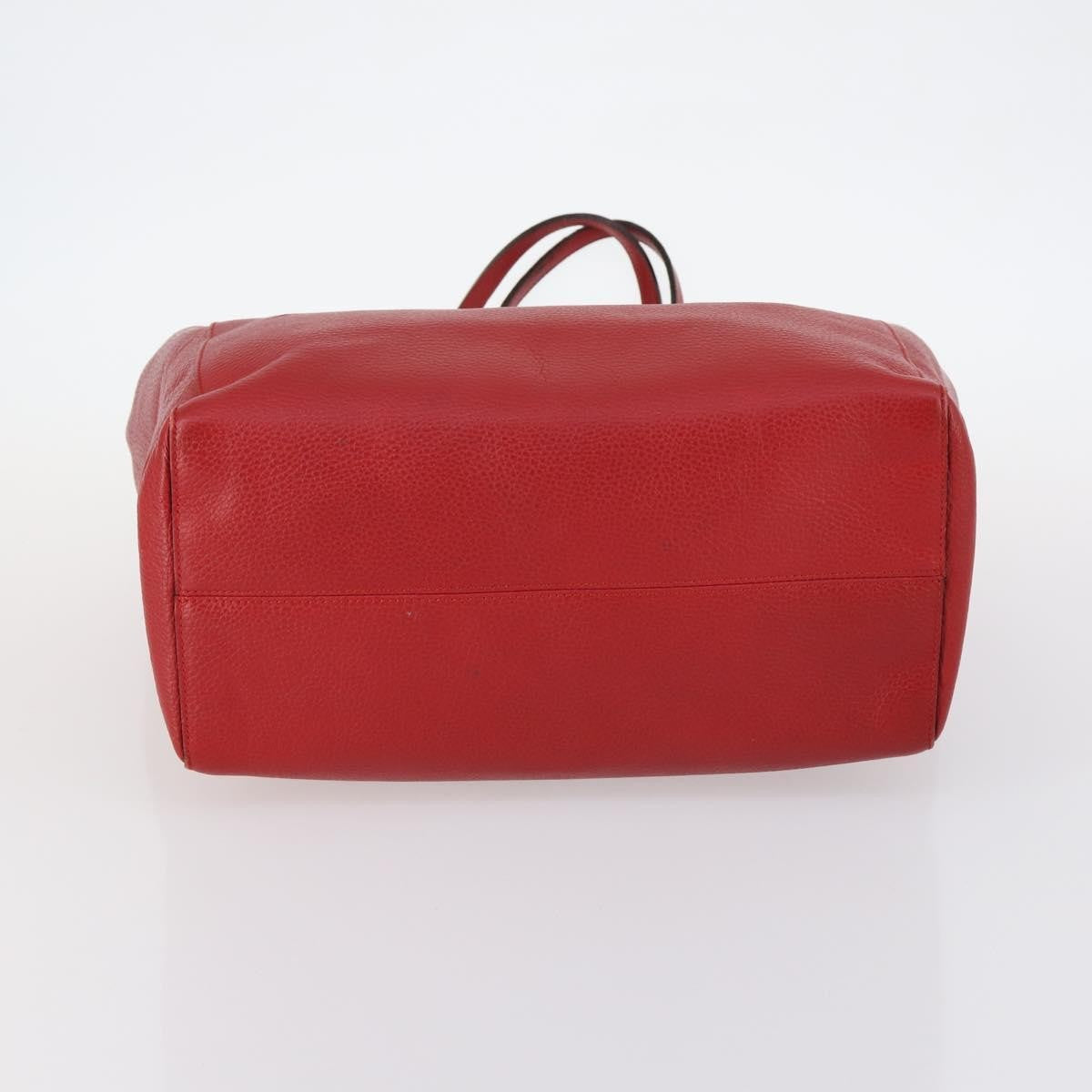 Gucci Swing Tote Leather Red Leather Bag (Pre-Owned)