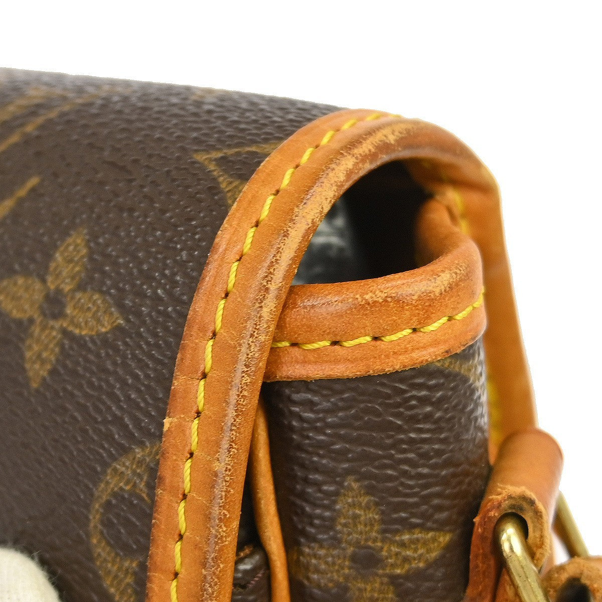 Louis Vuitton Sologne Handbag Monogram Canvas Brown Canvas Shoulder Bag Bag (Pre-Owned)