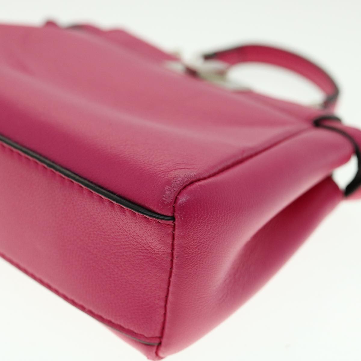 Fendi Peekaboo Bag Leather Pink Leather Handbag (Pre-Owned)