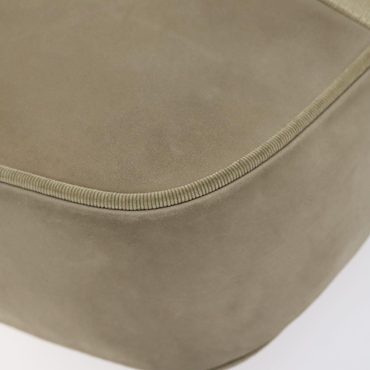 Salvatore Ferragamo Vara Bow Camera Shoulder Bag Suede Beige Suede Shoulder Bag Bag (Pre-Owned)