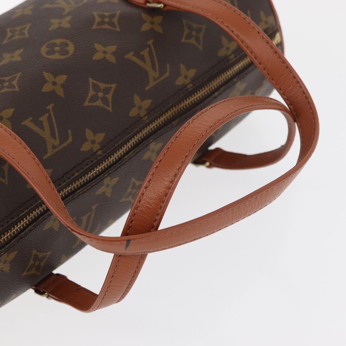 Louis Vuitton Papillon Handbag Monogram Canvas Brown Canvas Handbag (Pre-Owned)