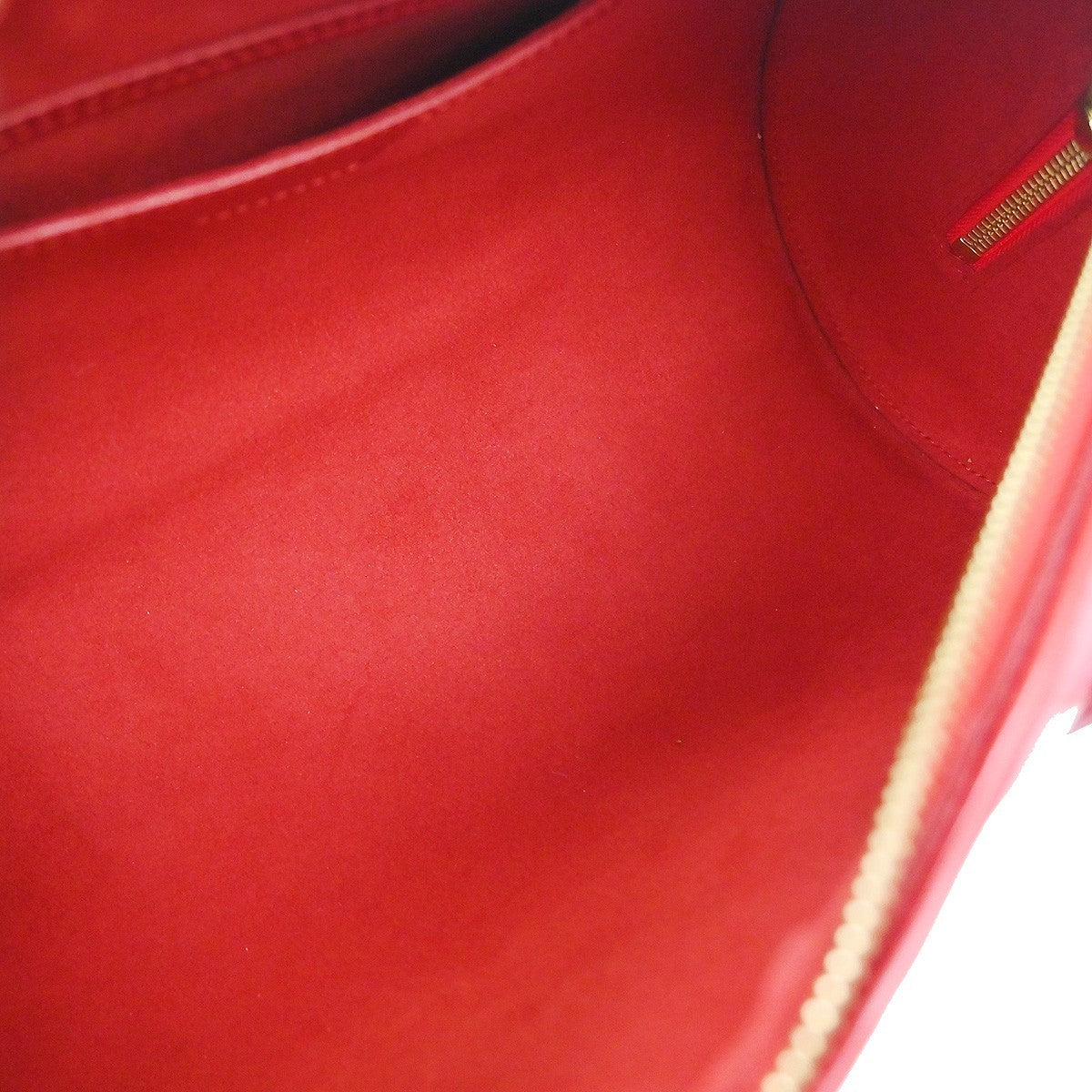 Louis Vuitton Soufflot Handbag Epi Leather Red Leather Handbag (Pre-Owned)