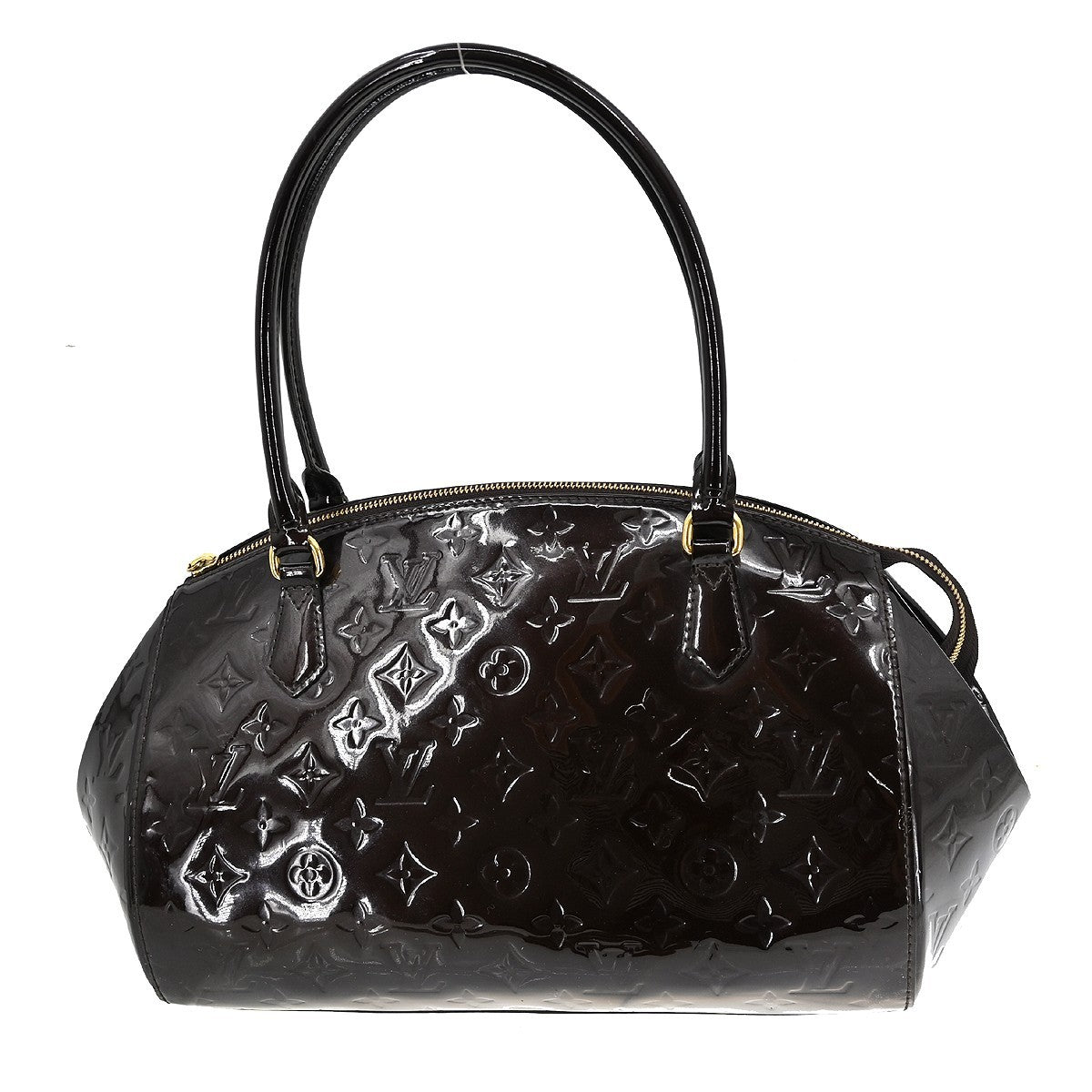 Louis Vuitton Sherwood Handbag Monogram Vernis Purple Patent_Leather Handbag (Pre-Owned)