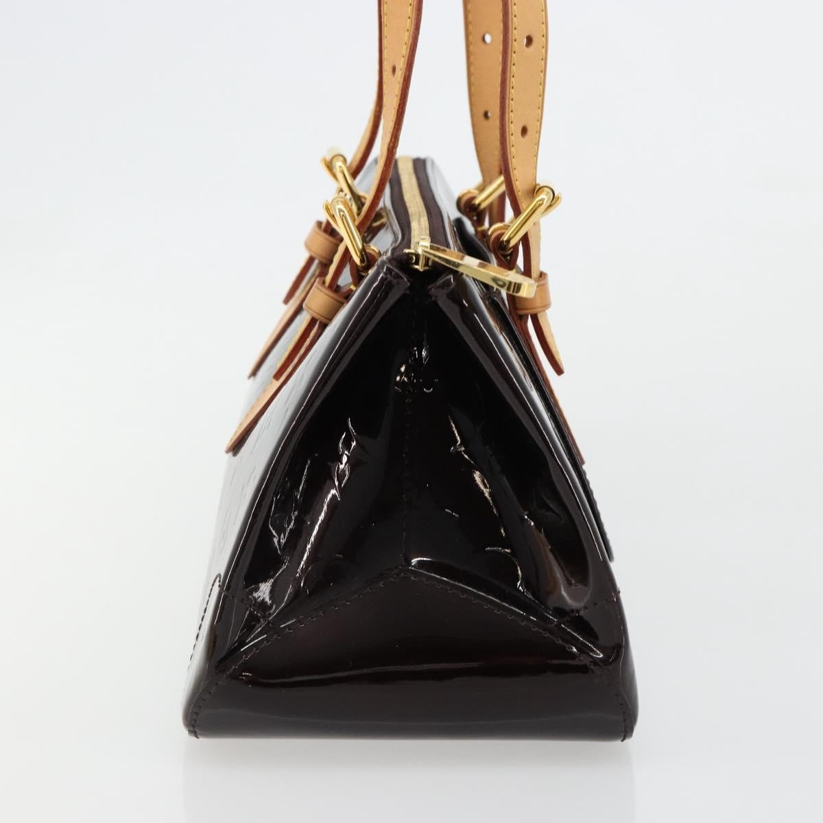 Louis Vuitton Rosewood Avenue Handbag Monogram Vernis Purple Patent_Leather Handbag (Pre-Owned)